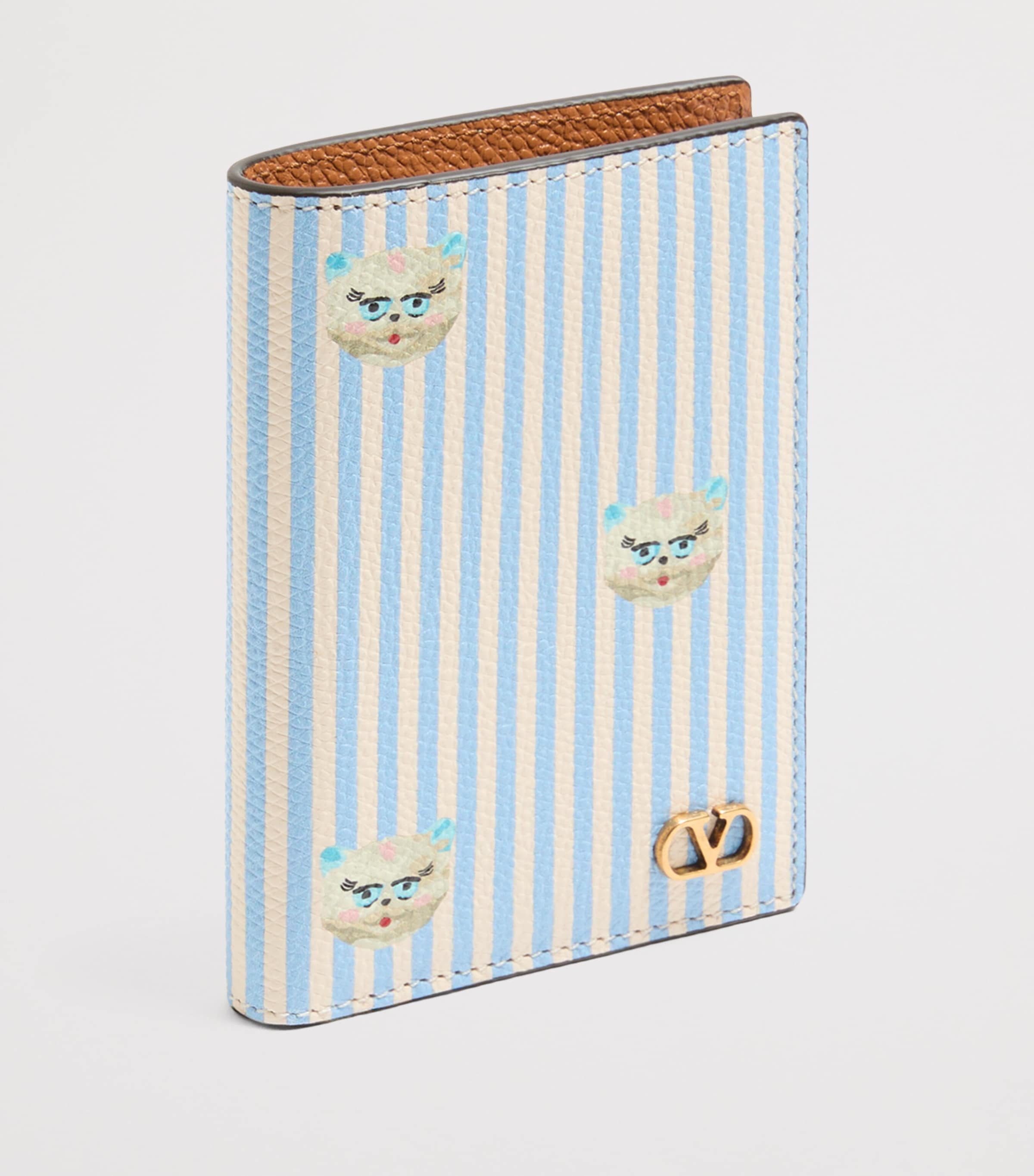 Calfskin Le Chat de la Maison Card Holder 9VM Image 2