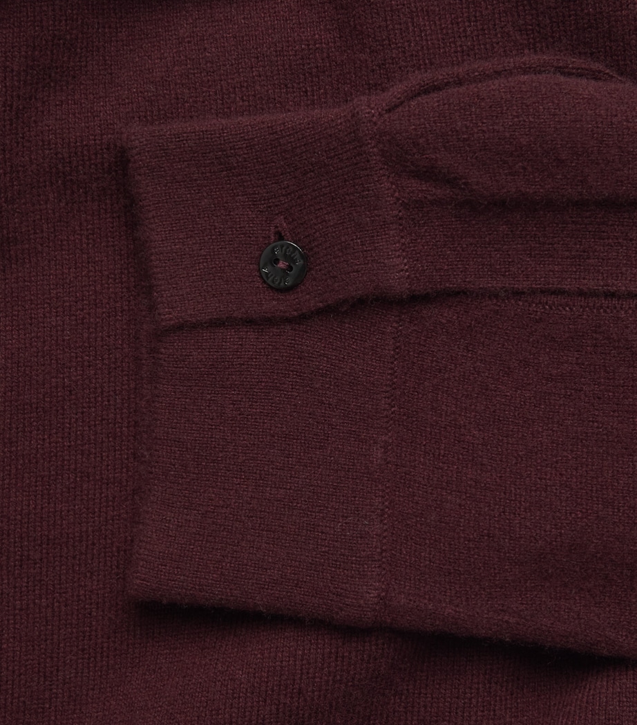 arch 4 Womens Cashmere New Bonnie Shirt Deep Burgundy Image 2