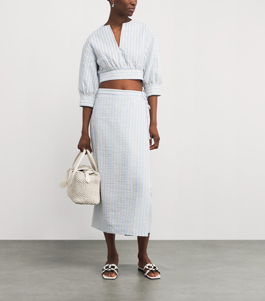 Leather Monogram Slides IVORY Image 6