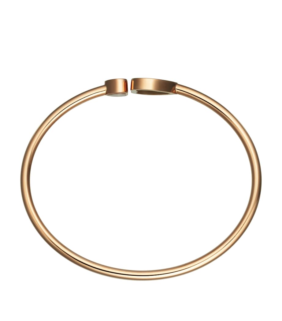 Rose Gold and Diamond Happy Hearts Bangle Image 4