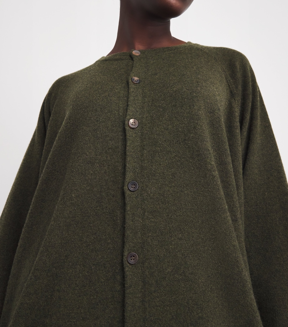 Cashmere Raglan-Sleeve Cardigan MOSBRNZ Image 6