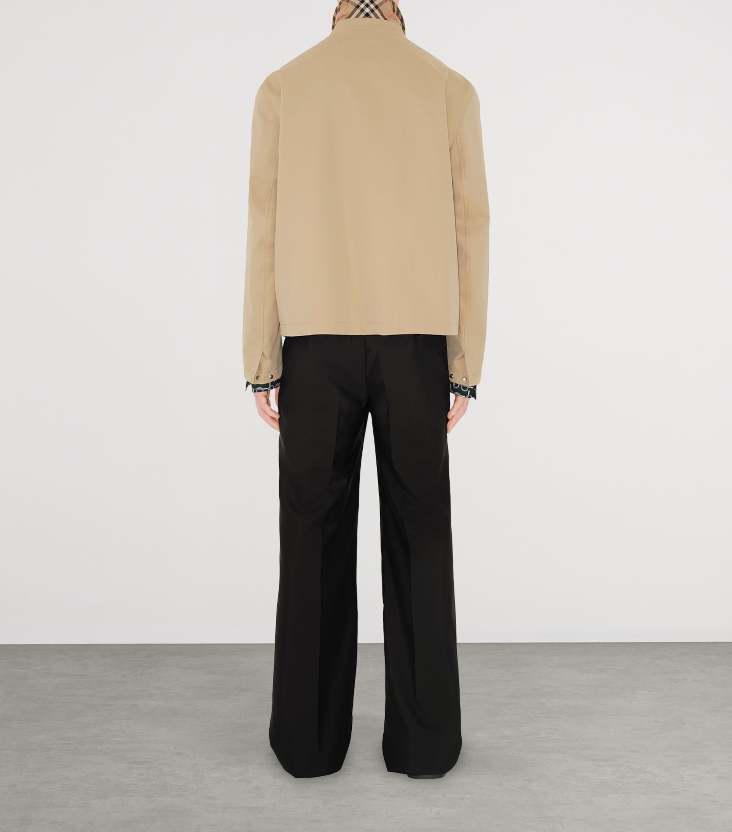 Burberry Yellow Cotton Gabardine Harrington Jacket | Harrods AE