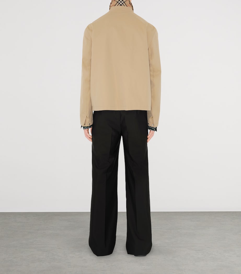 Cotton Gabardine Harrington Jacket HONEY Image 4