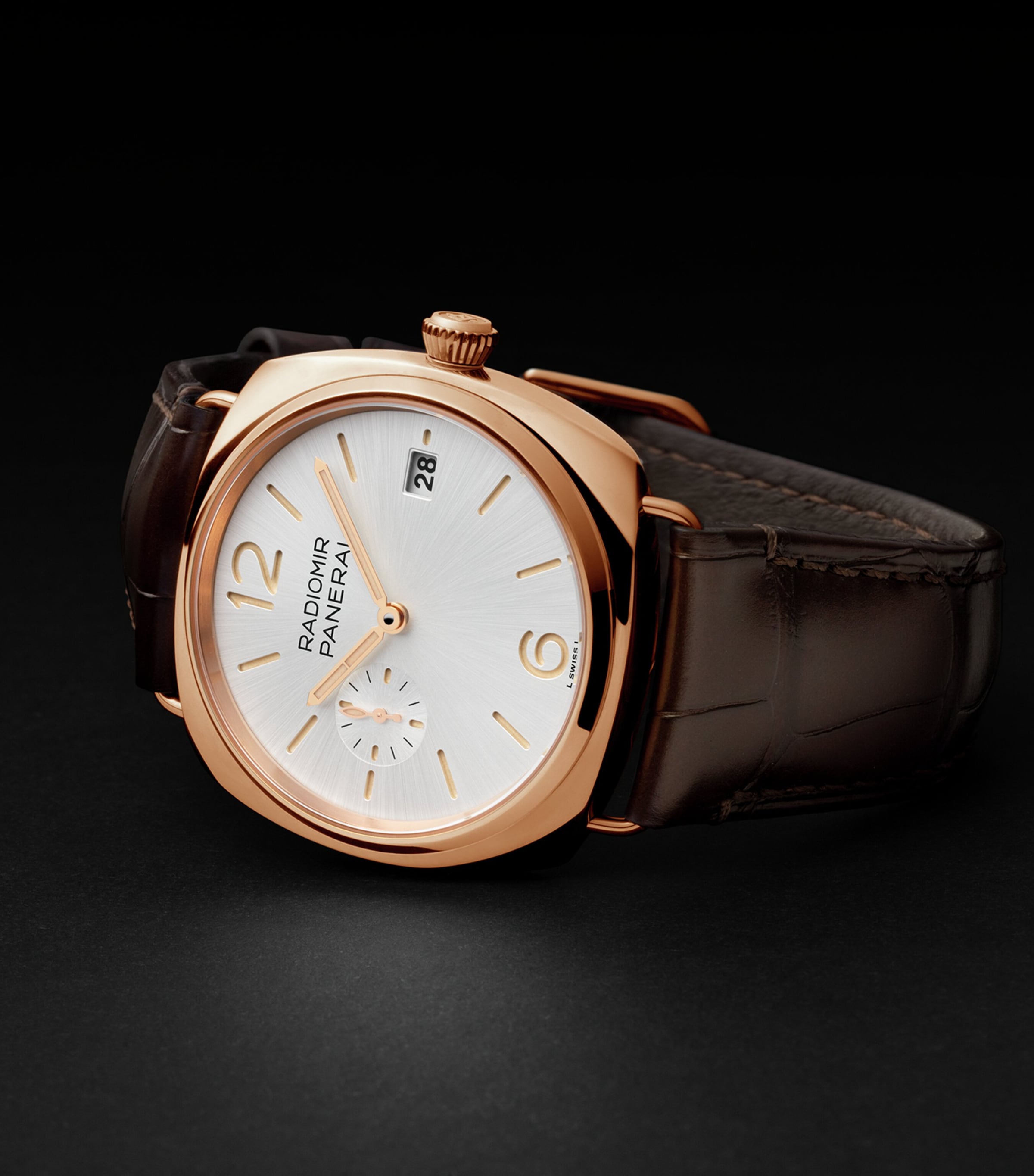 Rose Gold Radiomir Quaranta Watch 40mm WHITE Image 4
