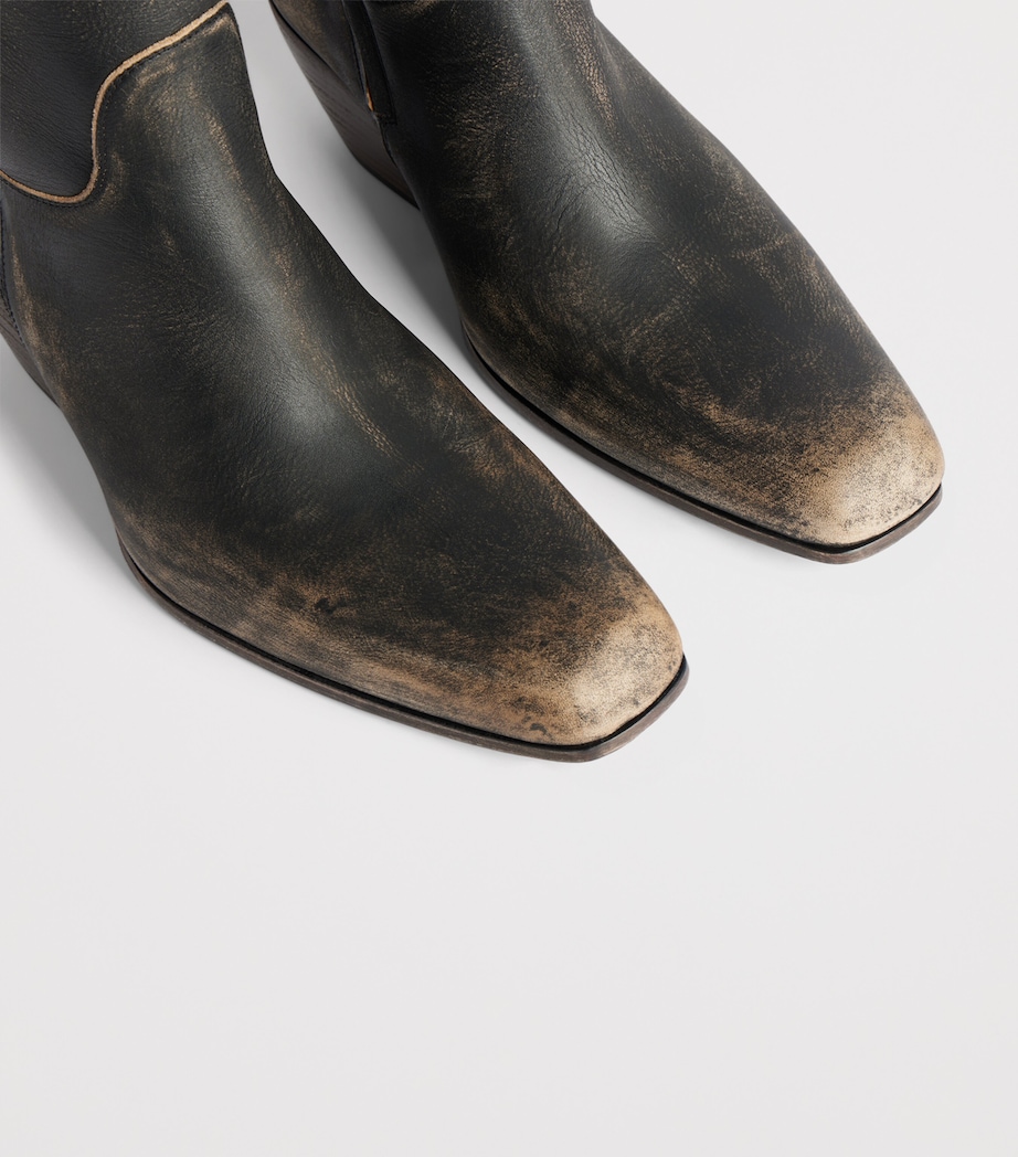 Balenciaga Bullskin Worn-Out Memphis Ankle Boots 55 Image 3