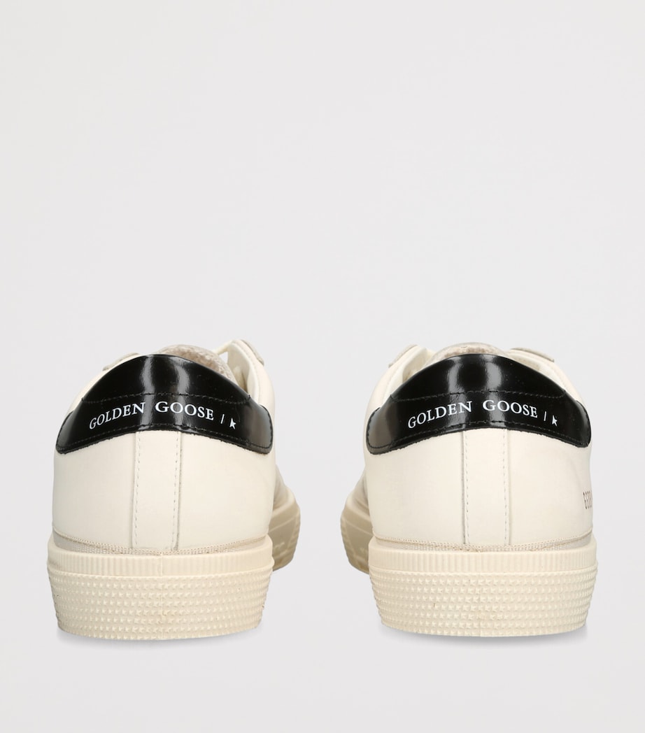 Leather May Sneakers WHITE/BLK Image 2