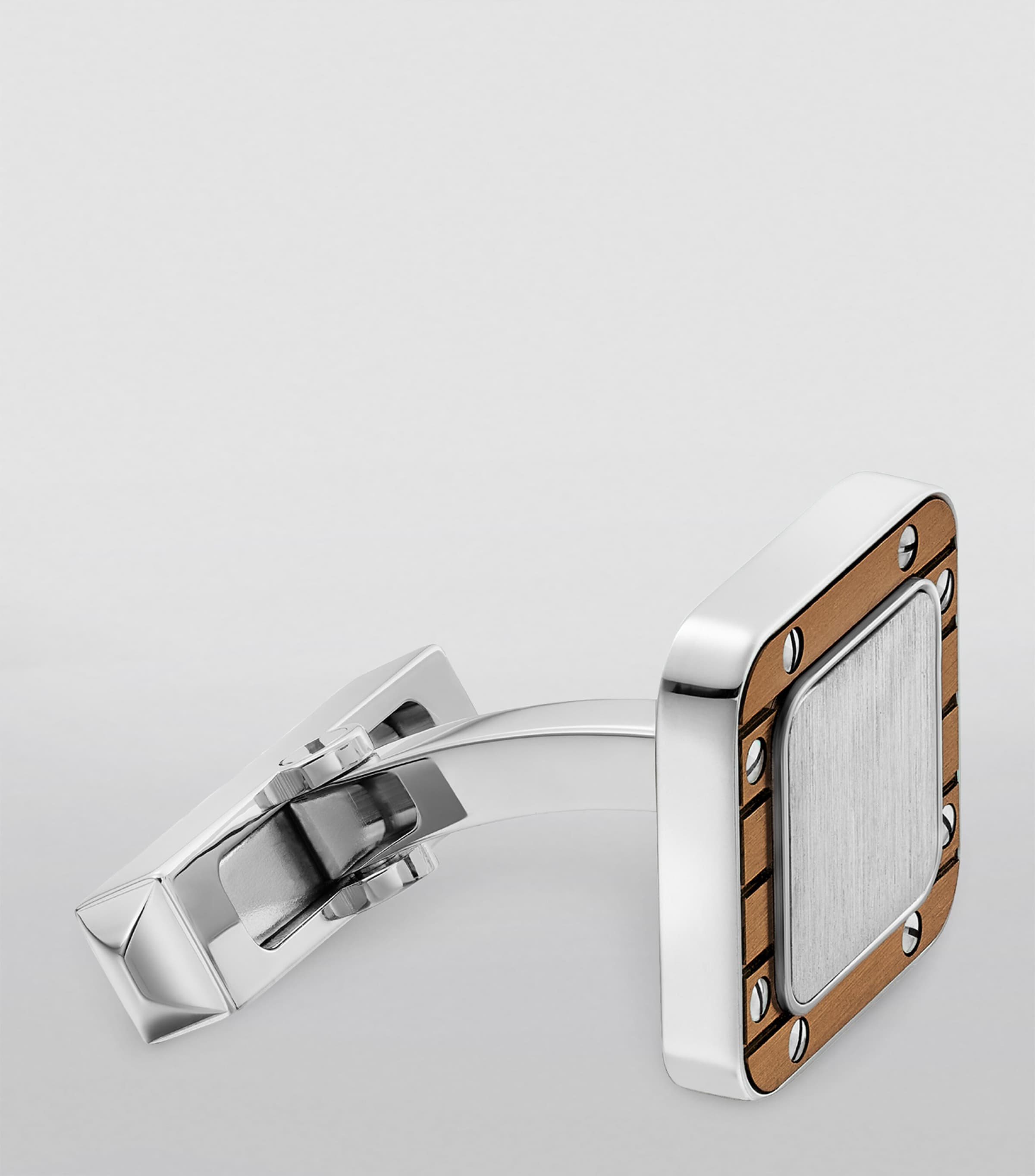 Sterling Silver Santos de Cartier Cufflinks SILVER Image 3