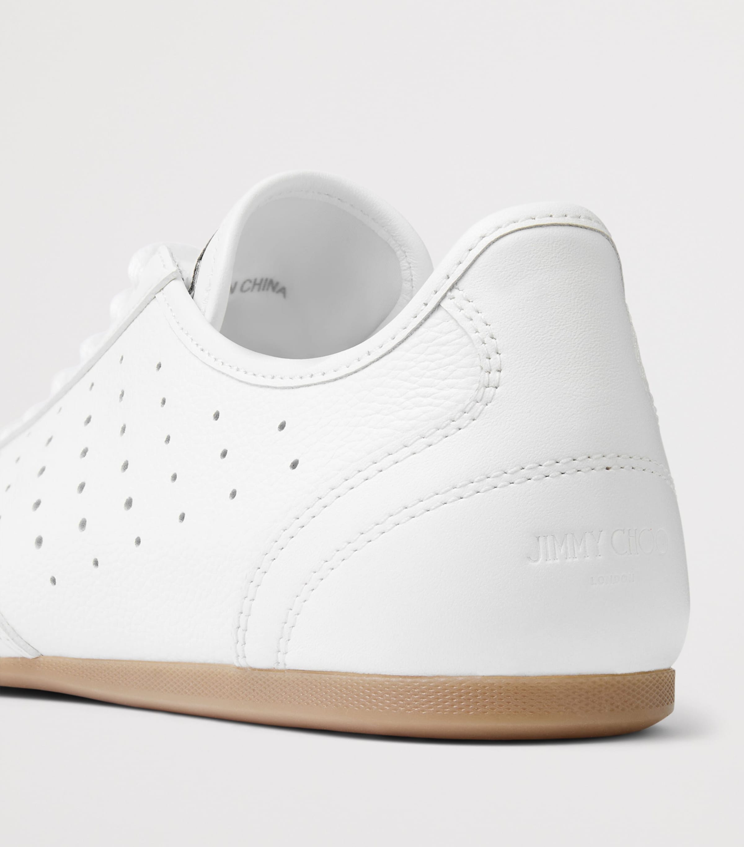 Jimmy Choo Leather Sunny Sneakers V White/gum Image 6