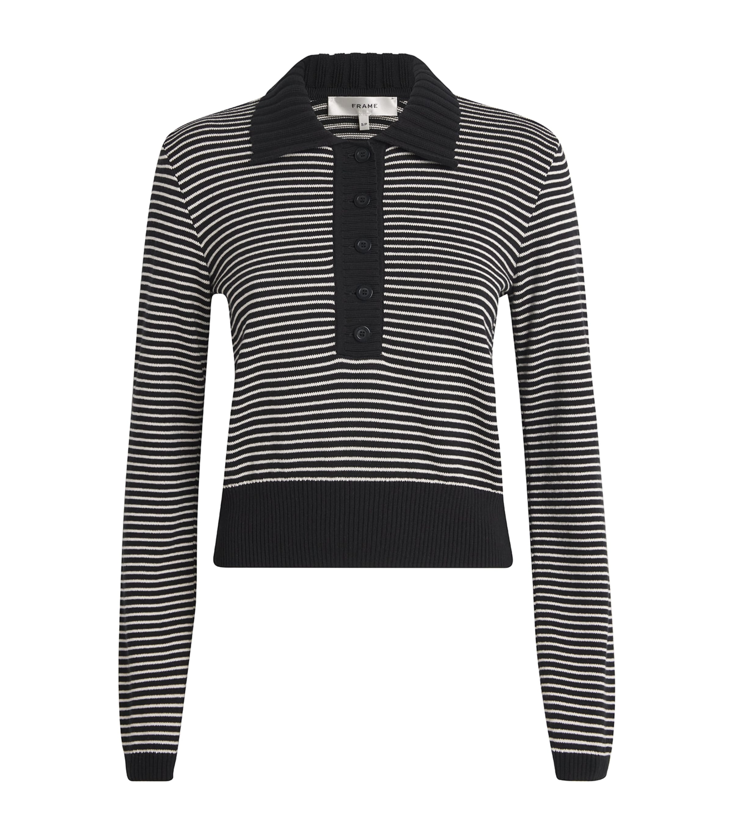 Frame Cotton The Graduate Sweater In Gray