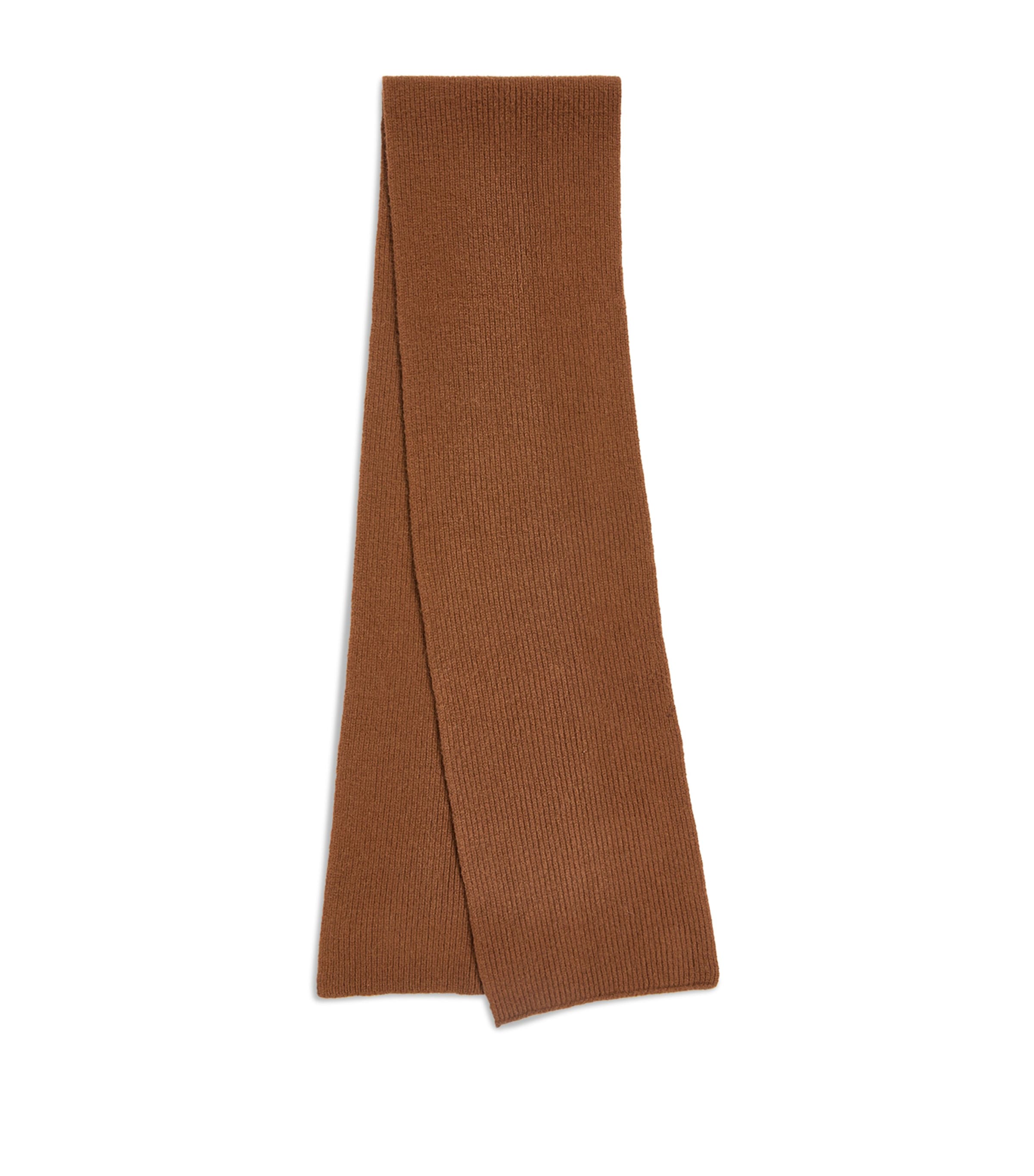 Shop Le Bonnet Classic Lambswool Scarf In Brown