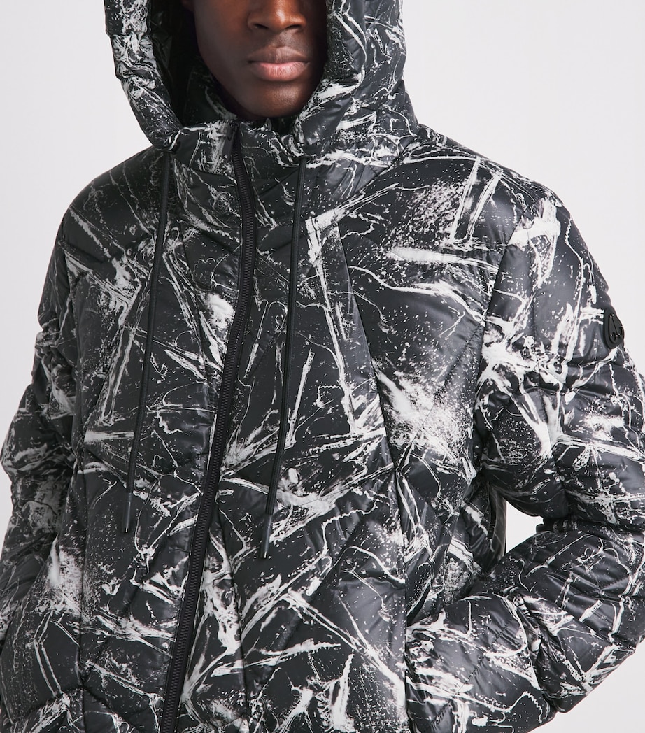 Moose Knuckles Mens Down Iceberg Quilted Jacket Icebreak Aop Image 3