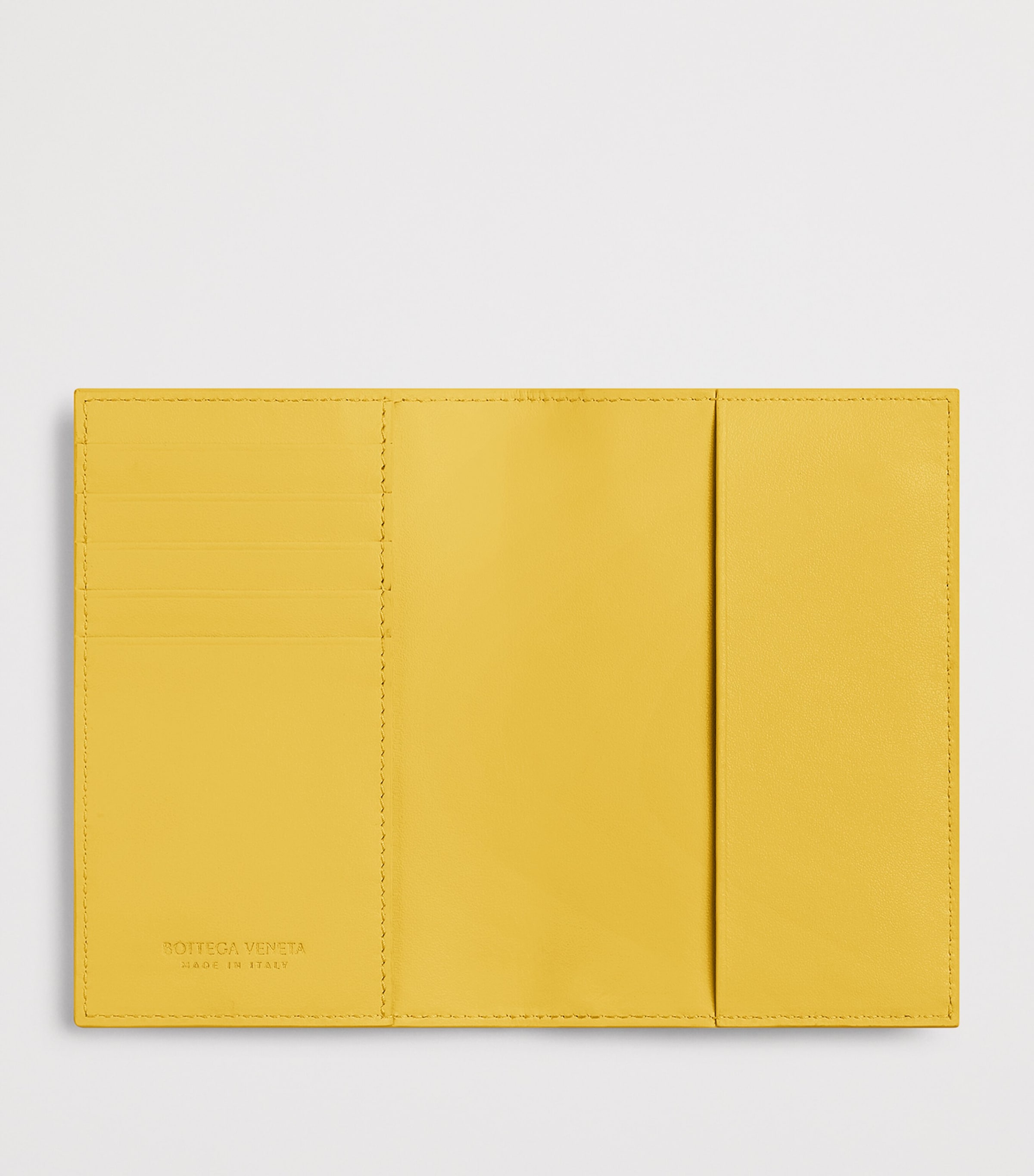 Bottega Veneta Leather Intrecciato Passport Holder Image 2