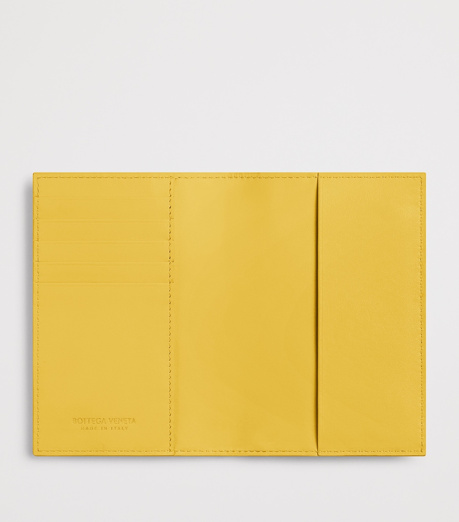Bottega Veneta Leather Intrecciato Passport Holder Image 2