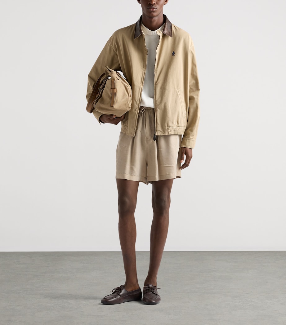 Prada Mens Cotton Bomber Jacket Neutral Image 2