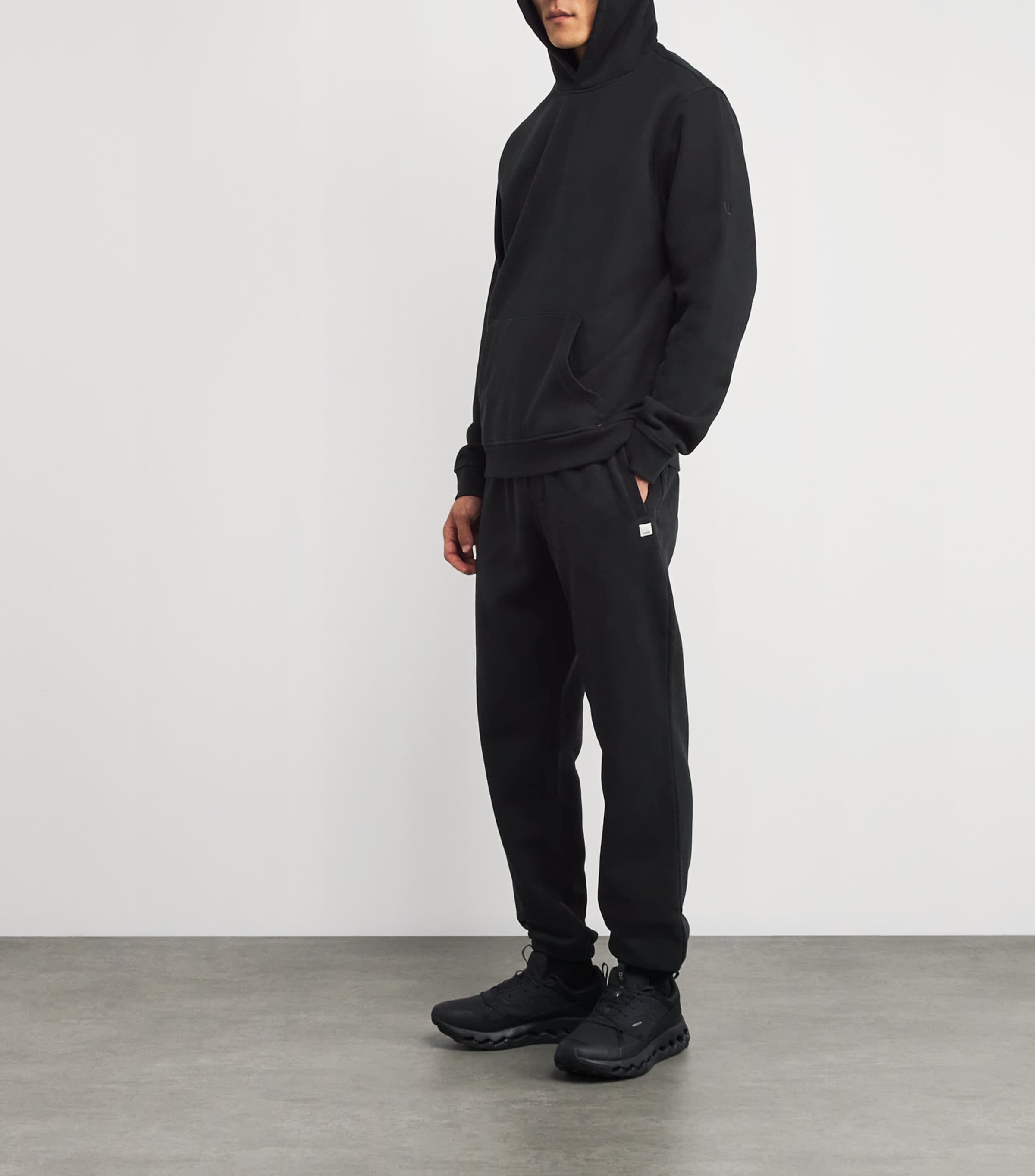 Cotton-Blend Seaside Pullover Hoodie BLK-BLACK Image 2