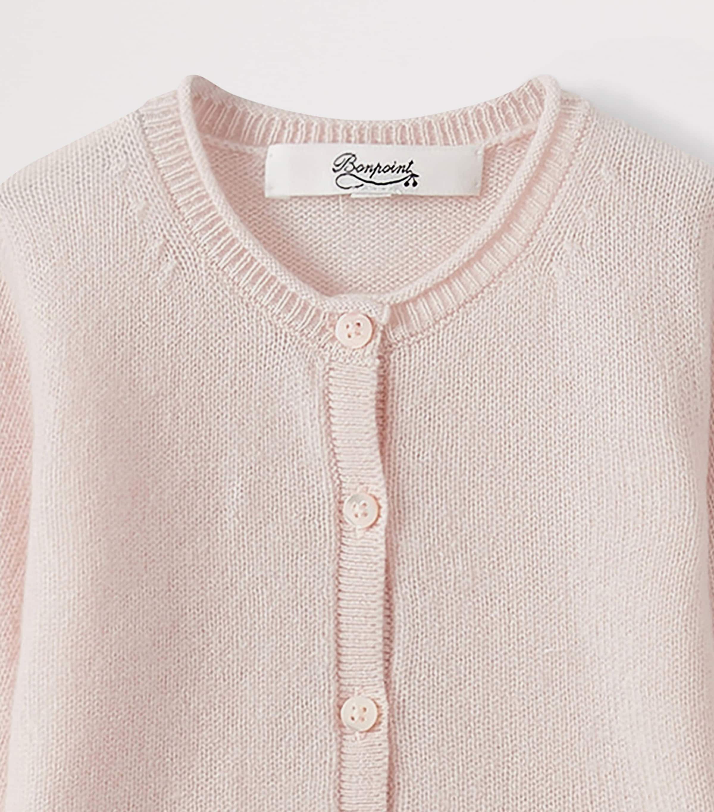 Cashmere Cardigan (6 Months) UPB ROSE PALE Image 3