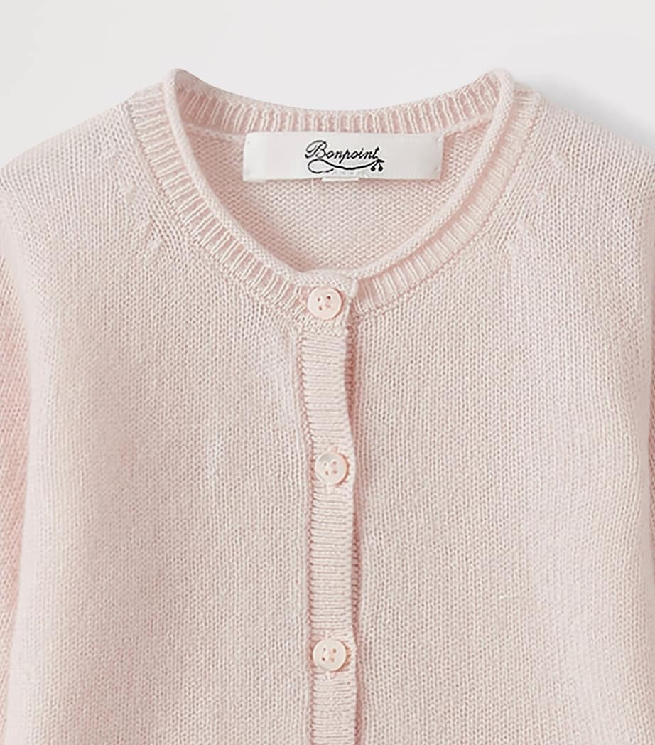 Cashmere Cardigan (3-18 Months) UPB ROSE PALE Image 3
