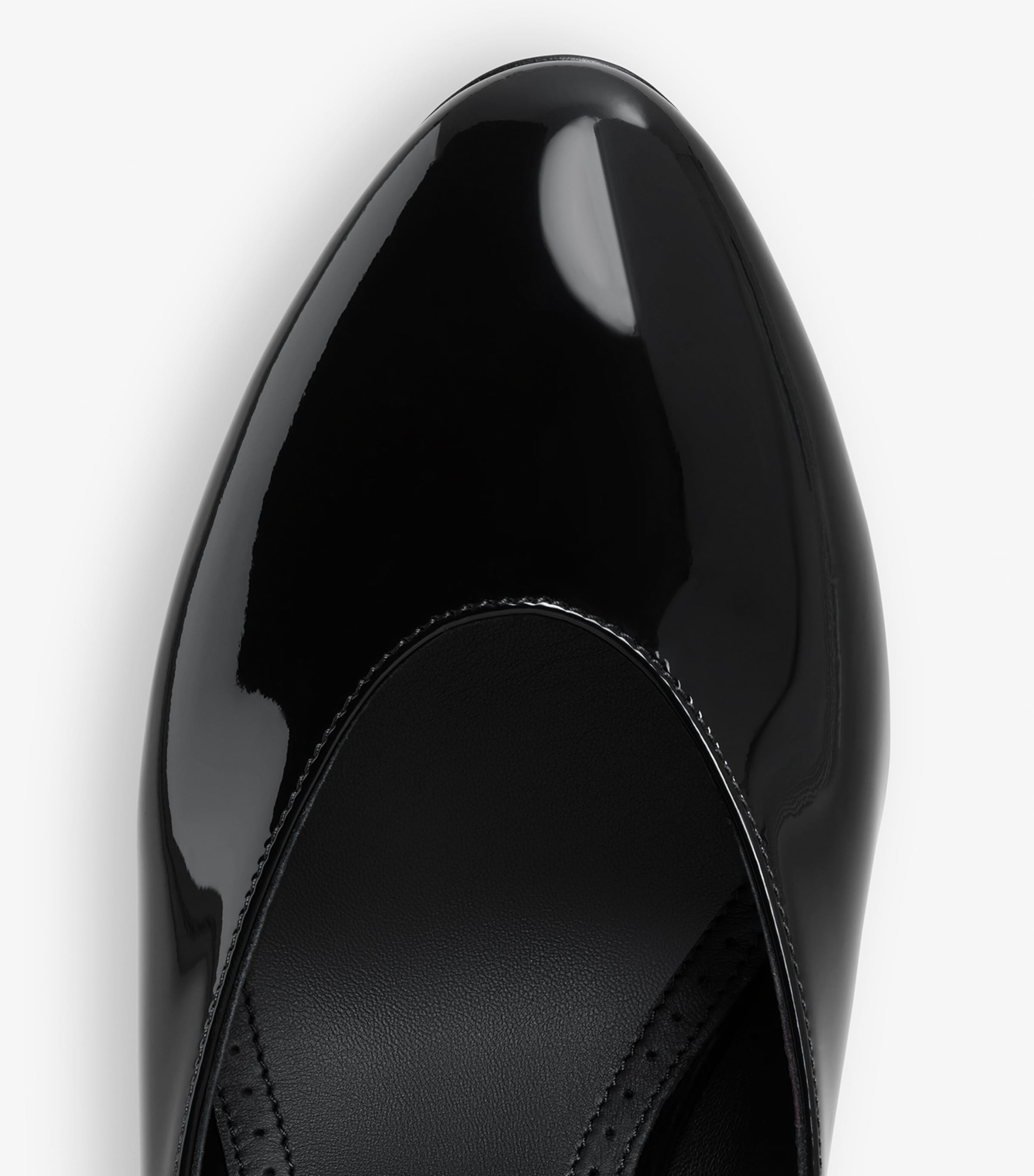 Patent Leather Decollete Mules 90 NOIR Image 4