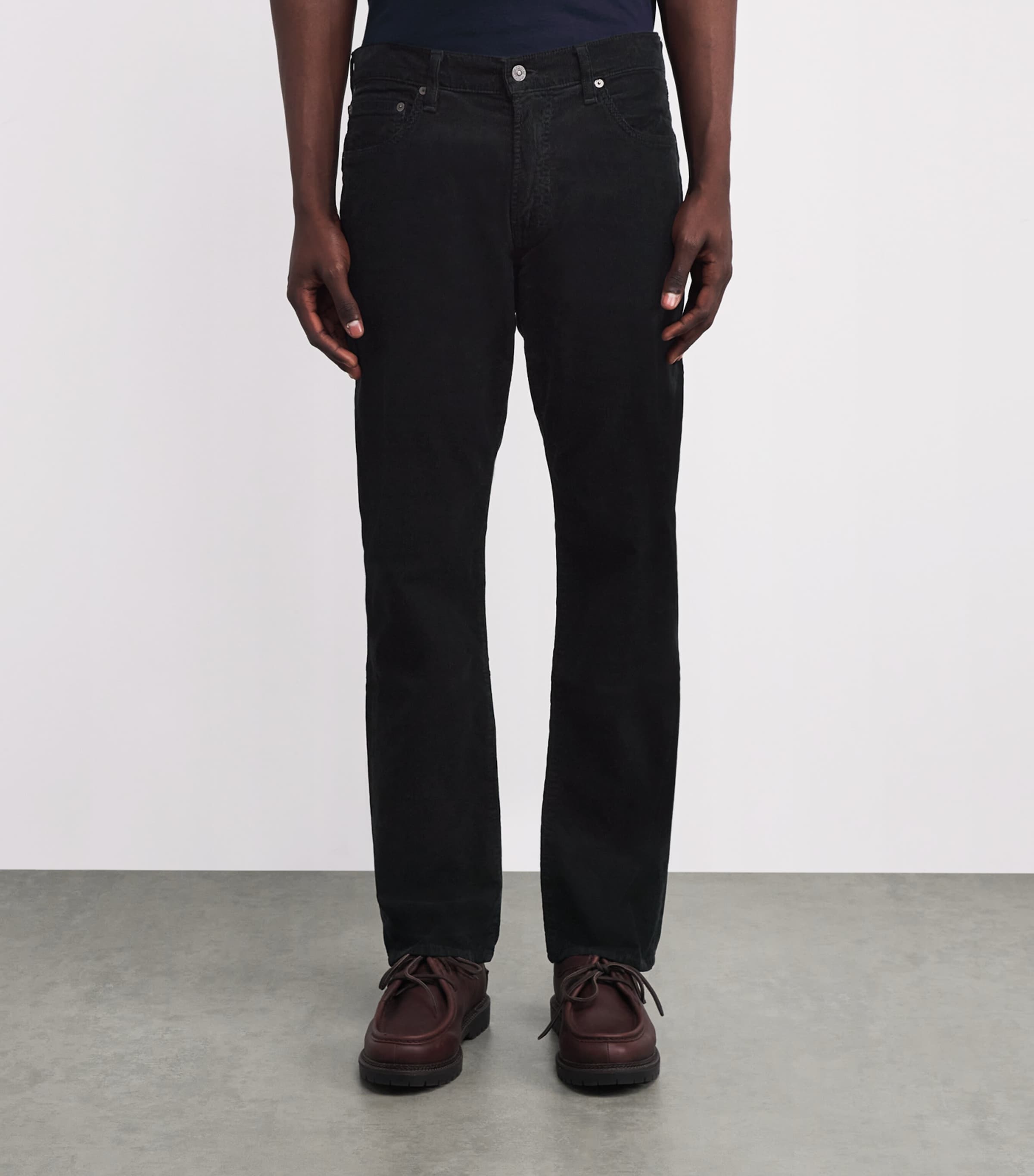 Corduroy Gage Straight Jeans BLK Image 3