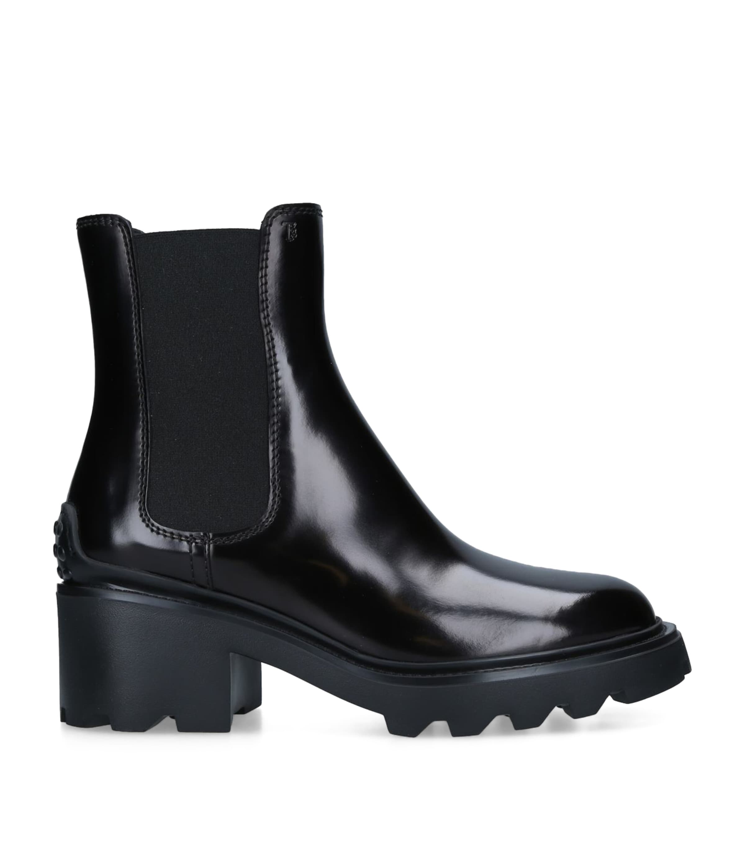 Tod's Patent Leather Boots 60 Black Image 3