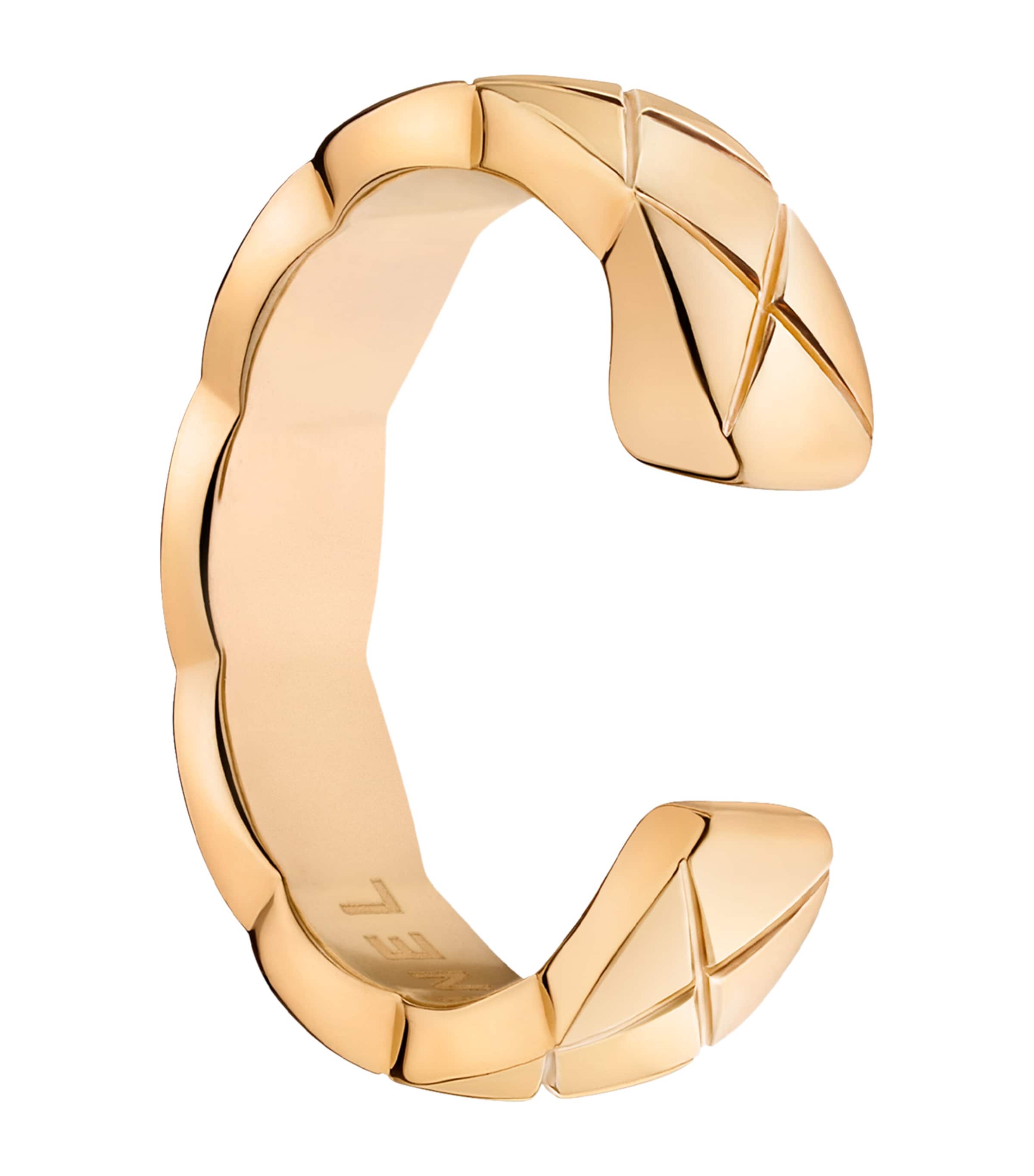 Beige Gold and Diamond Coco Crush Single Earring BEIGE Image 4