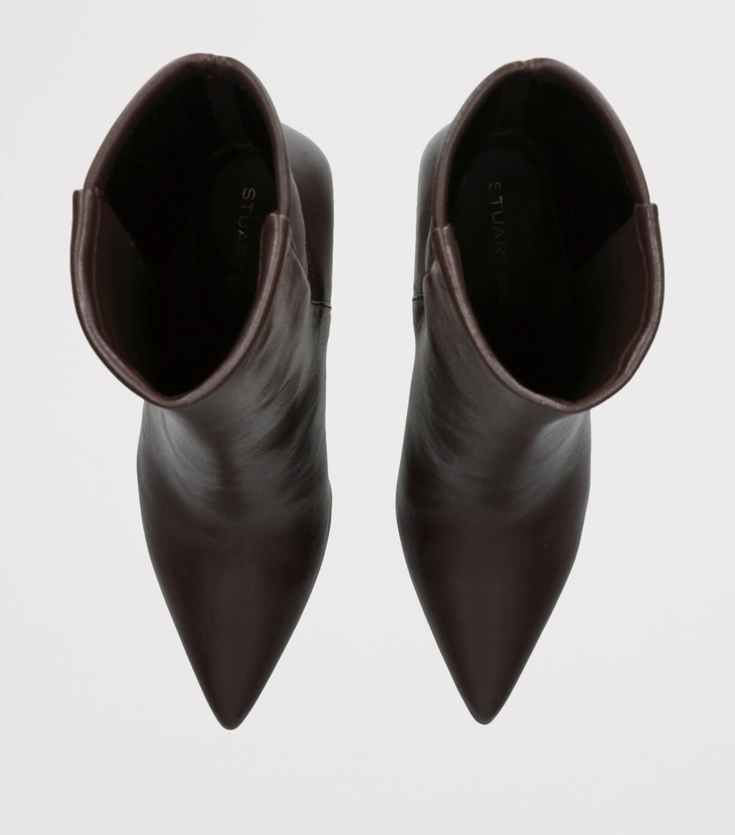 Leather Vinnie Ankle Boots 85 BROWN Image 4