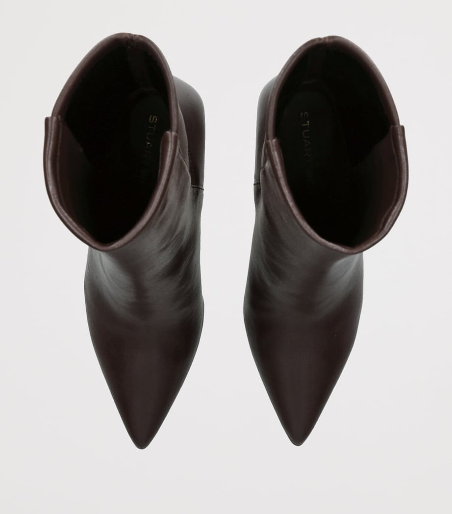 Leather Vinnie Ankle Boots 85 BROWN Image 4
