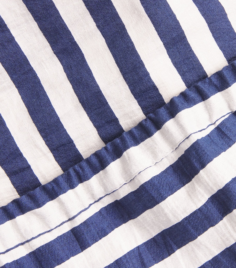 Maje Womens Breton Stripe Tank Top White/blue Image 6