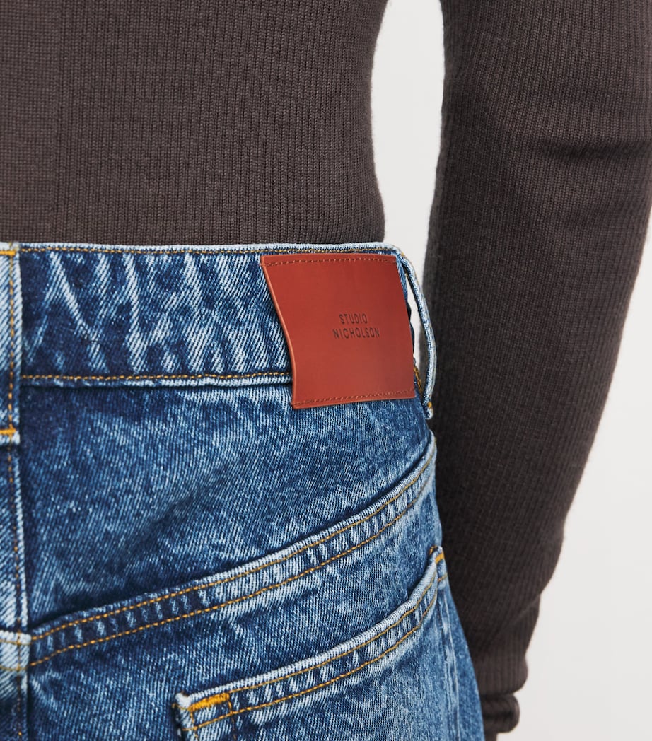 Riso Straight Jeans WORN WASH INDIGO Image 6