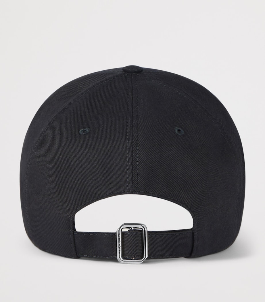 Twill Logo Baseball Cap BLACK Image 3