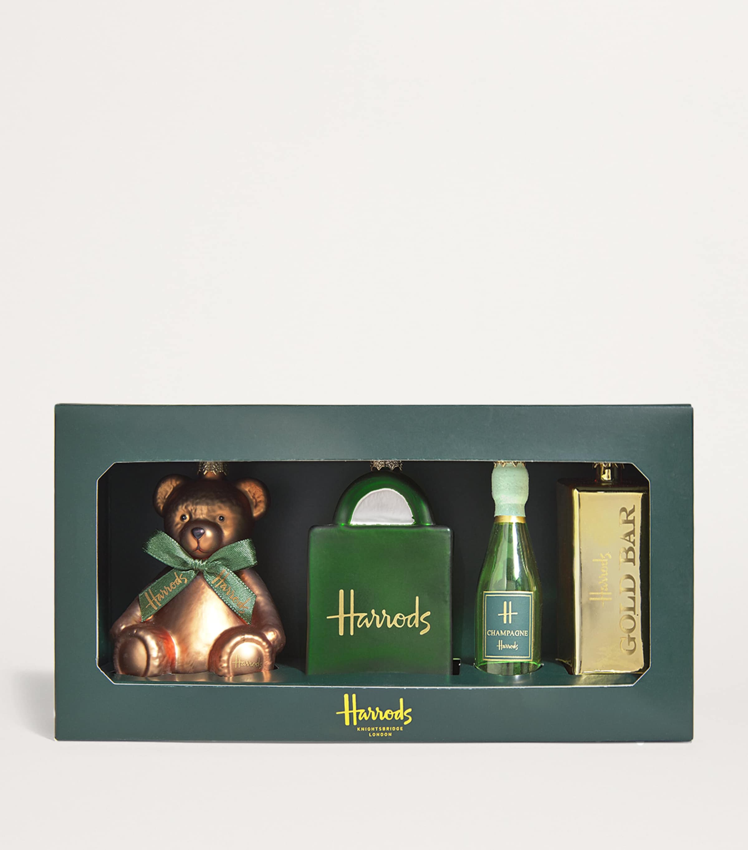 Glass-Blown Heritage Tree Decorations (Set of 4) MULTI Image 2