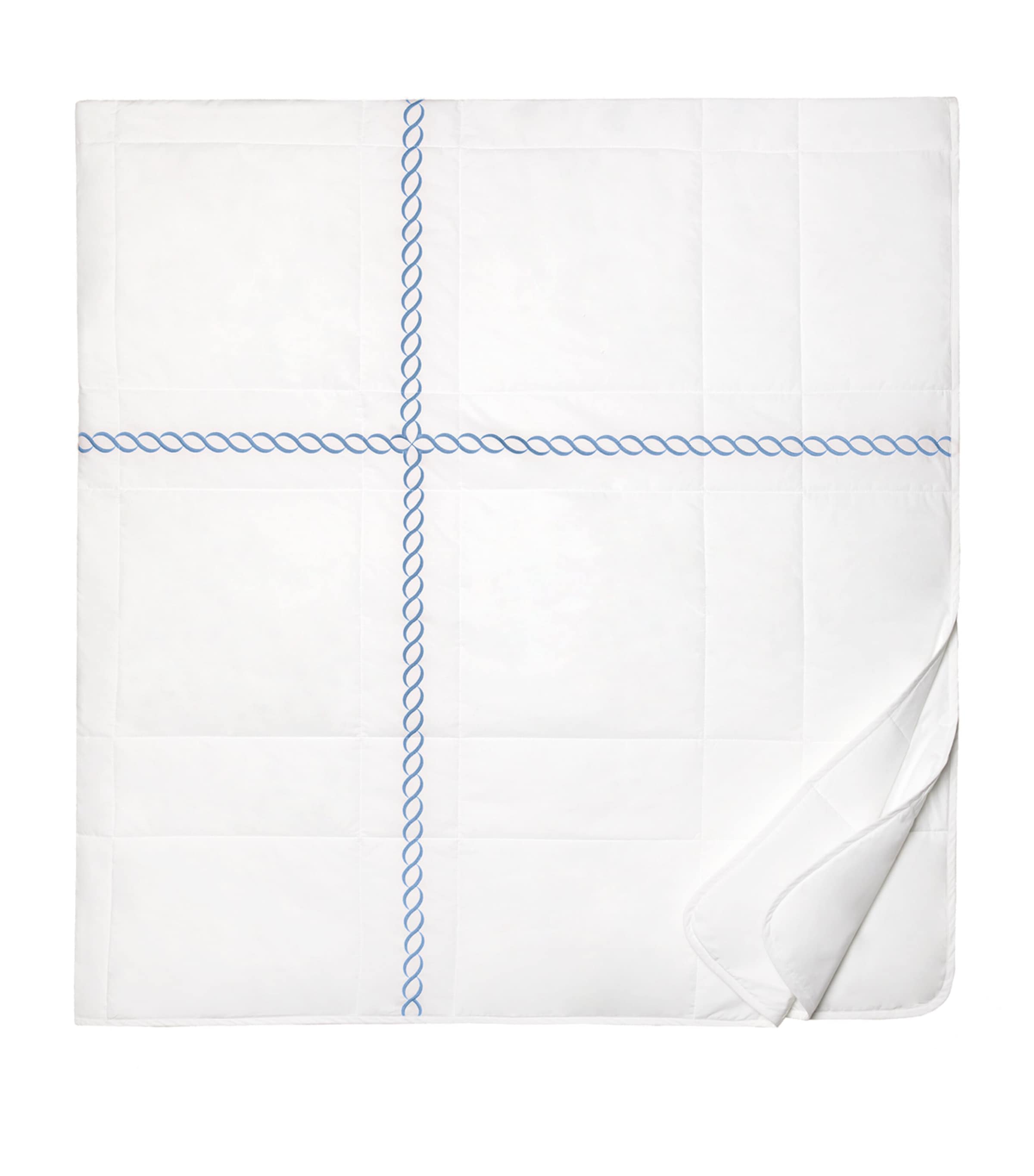 Pratesi Treccia King Bedspread In Blue