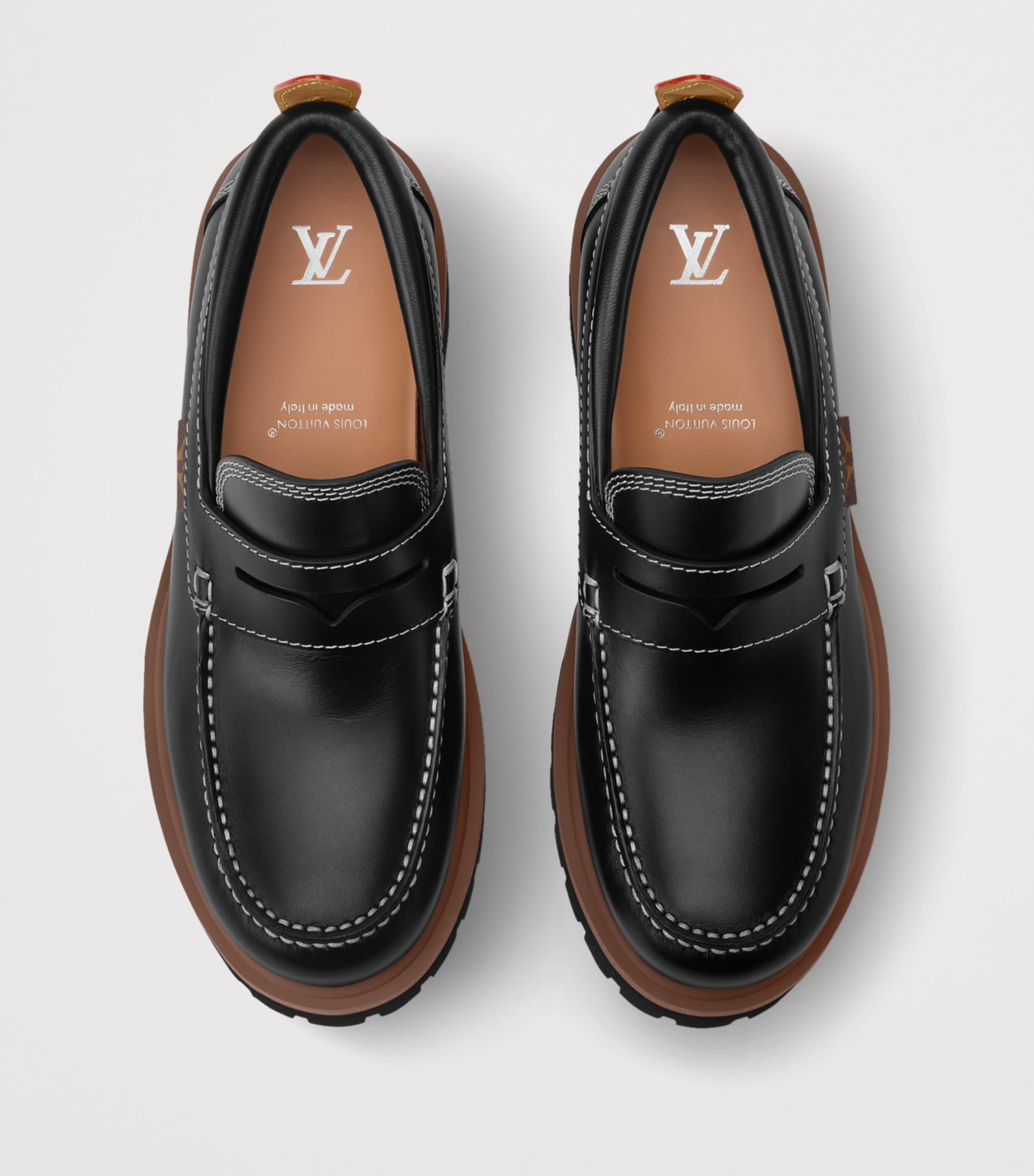Leather Remix Loafers BLACK Image 4