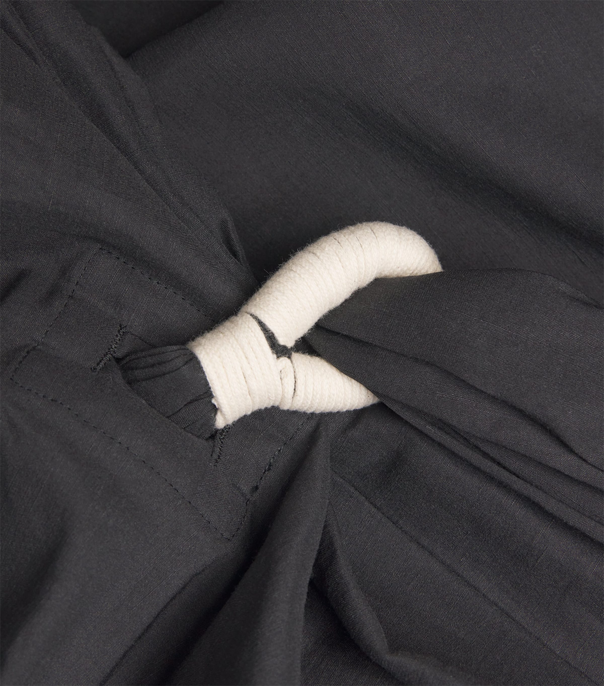 Asymmetric Cloth and Cord Midi Dress 15 Image 5