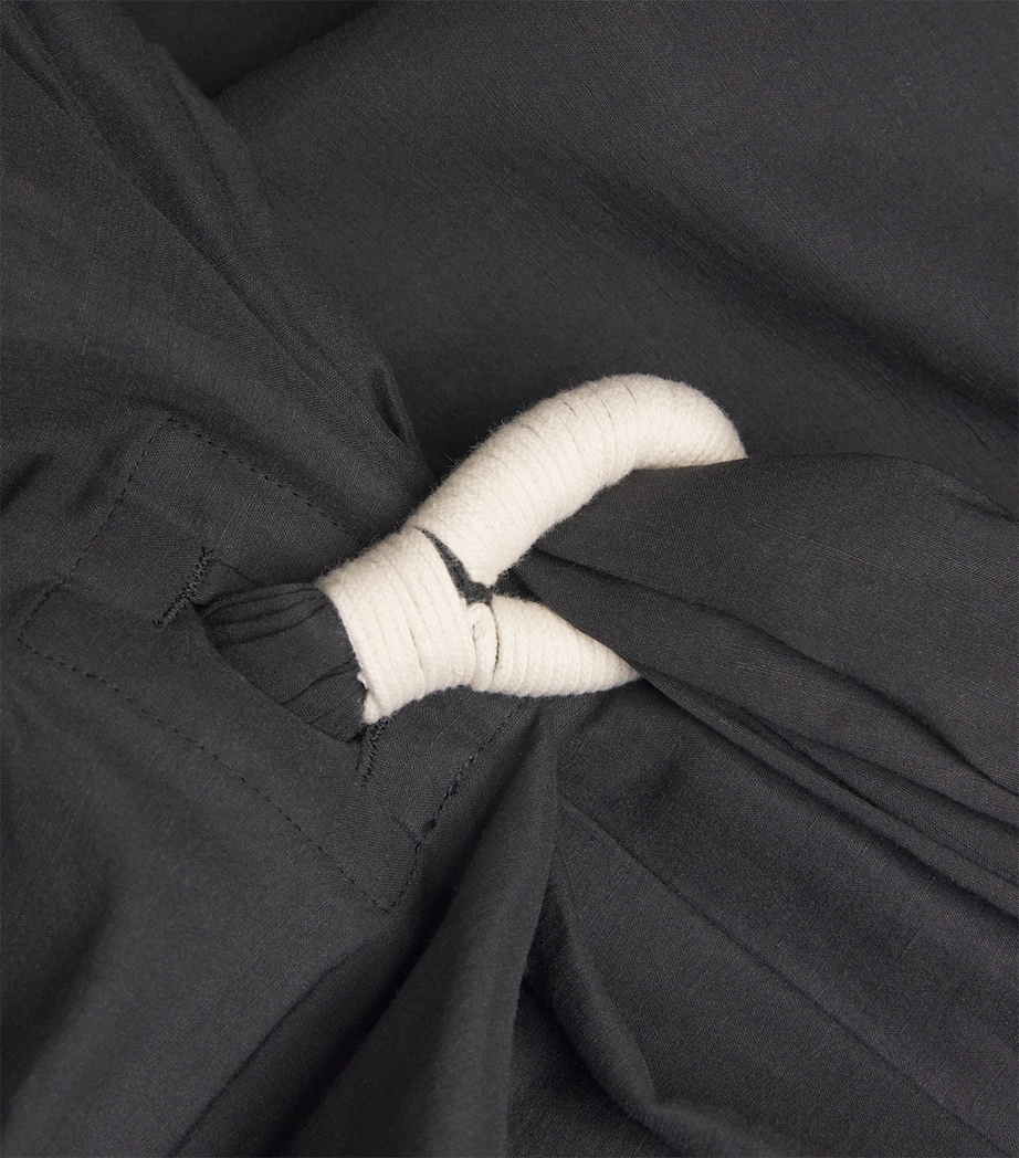 Asymmetric Cloth and Cord Midi Dress 15 Image 5