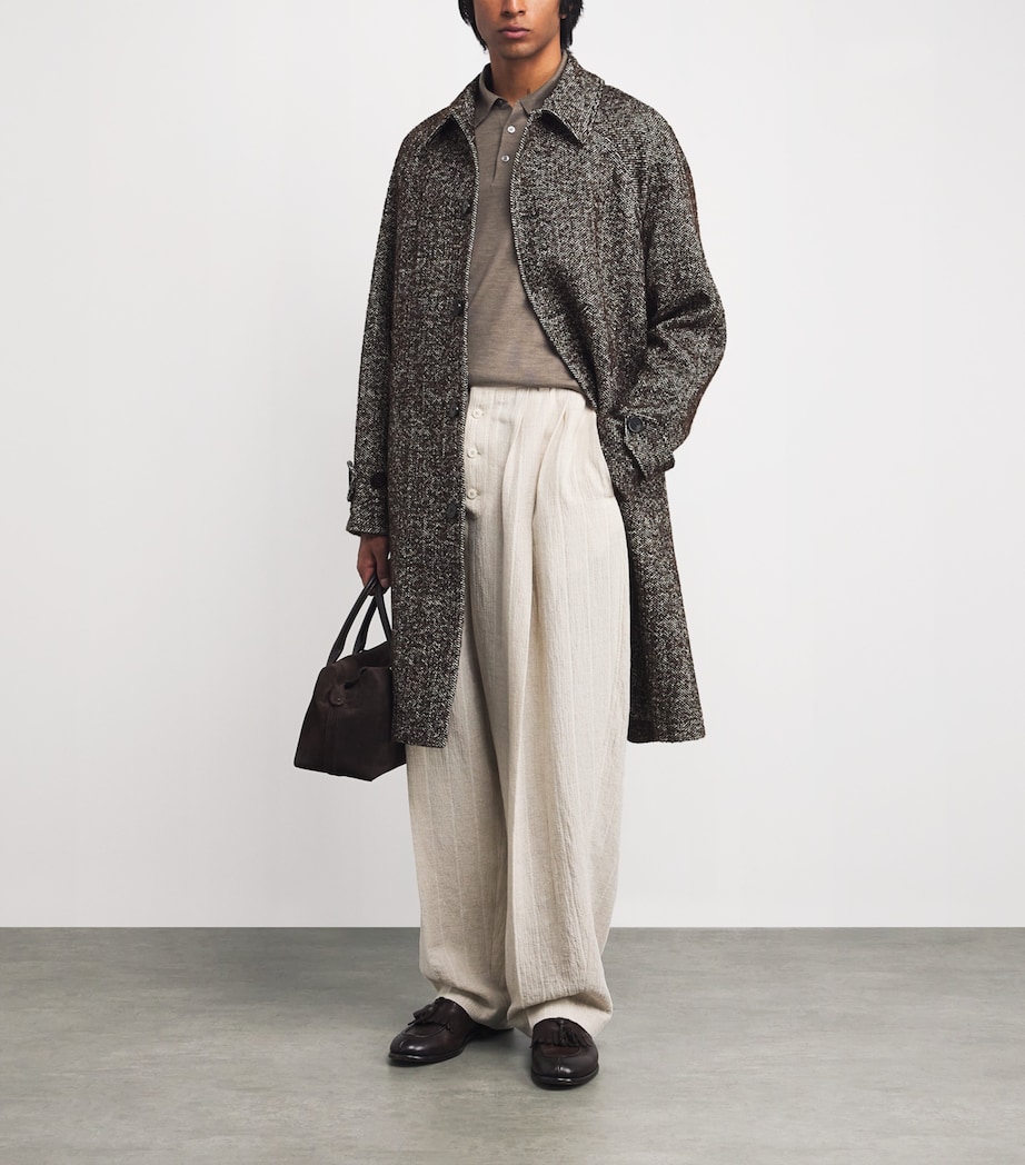 Virgin Wool Long-Sleeve Polo Shirt 420 Image 2