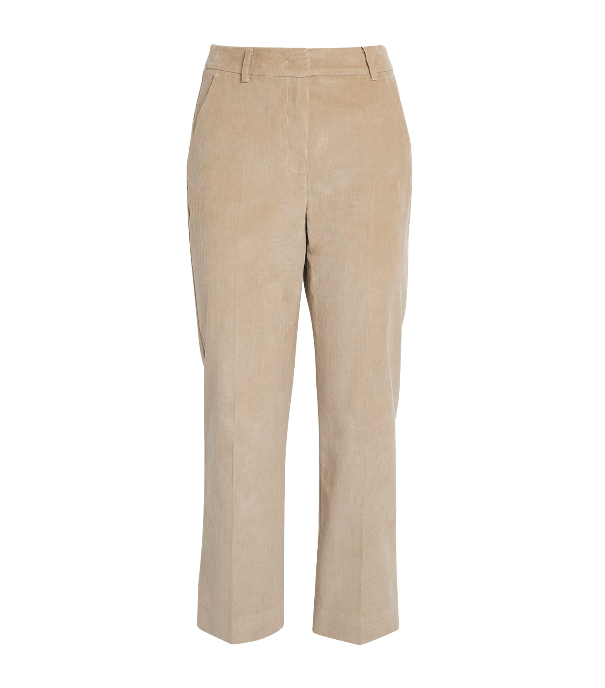 Weekend Max Mara Stretch Corduroy Trousers In Brown