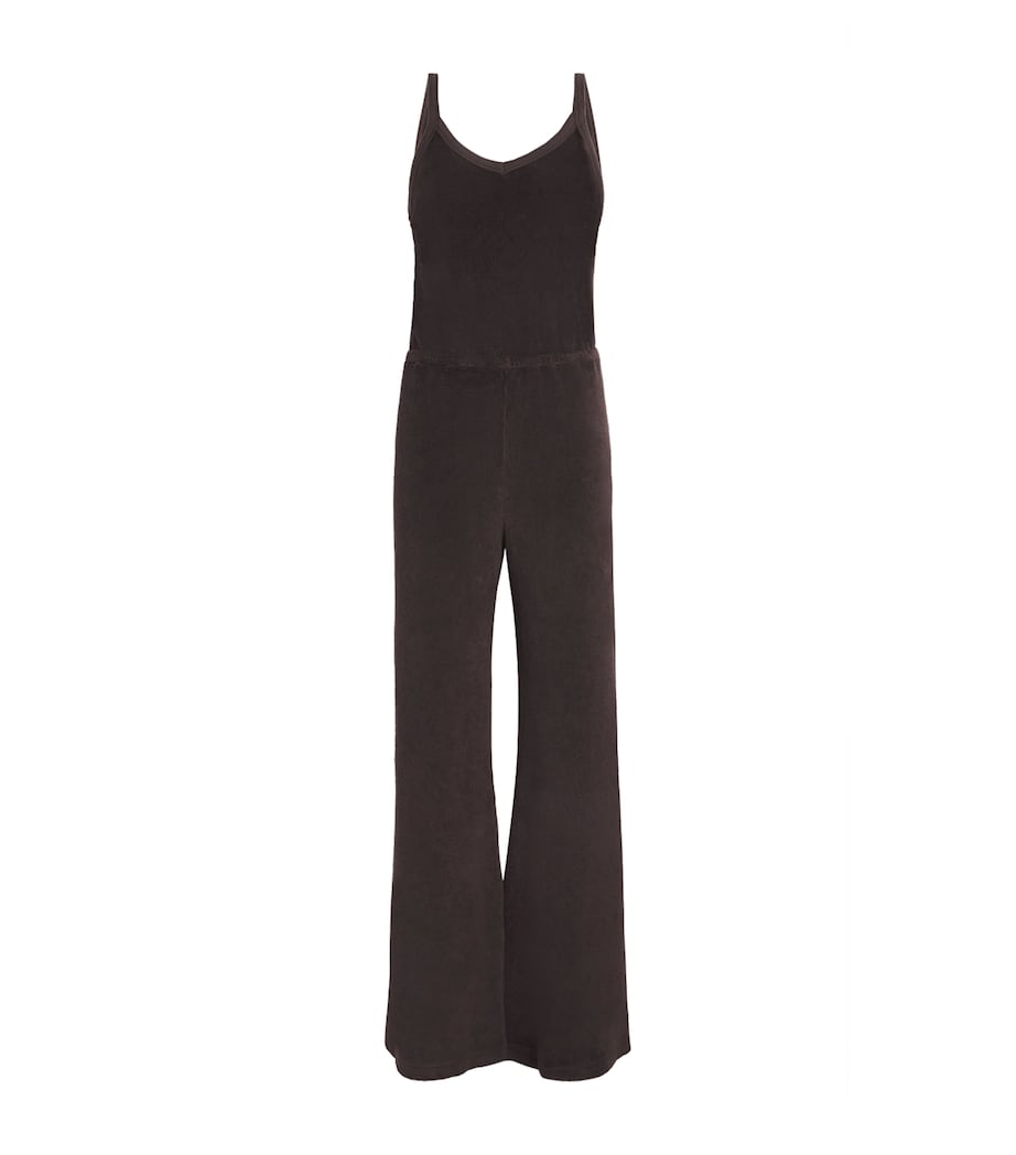 Suzie Kondi Womens Cotton-Blend Elma Jumpsuit Truffle Image 1