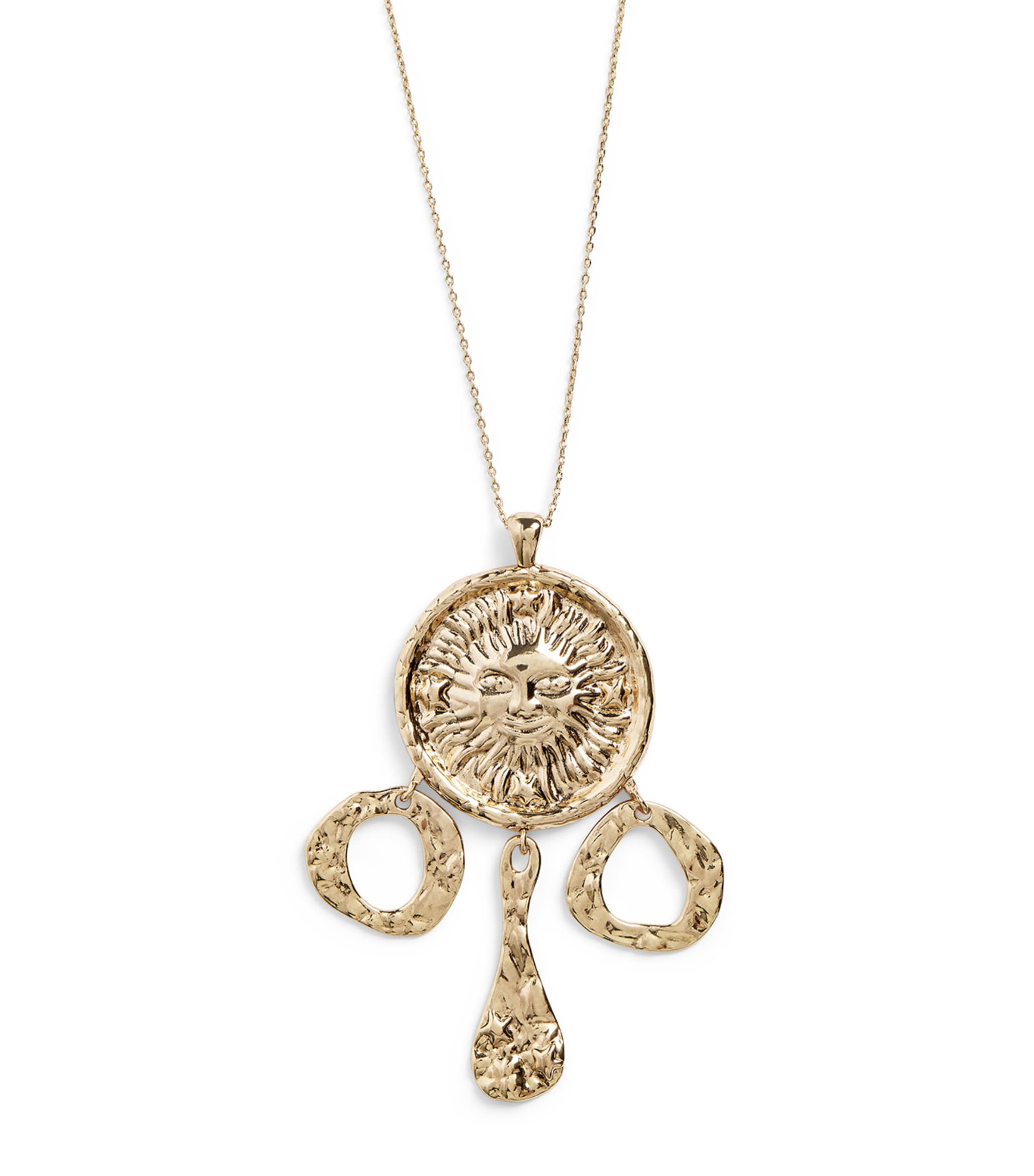 Rixo Gold-Plated Zahra Pendant Necklace Gold Image 1