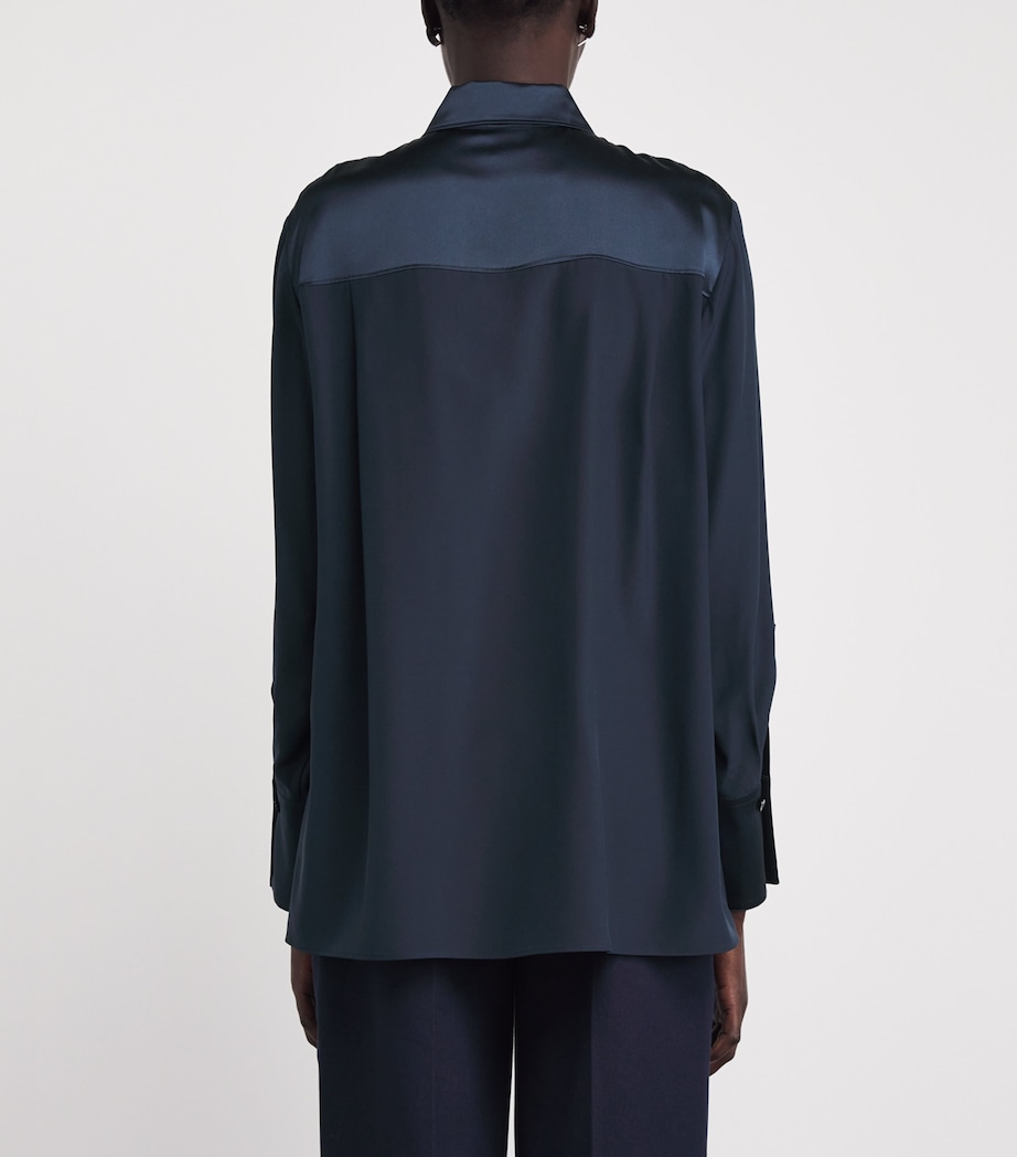 Silk Childs Blouse INDIGO Image 4