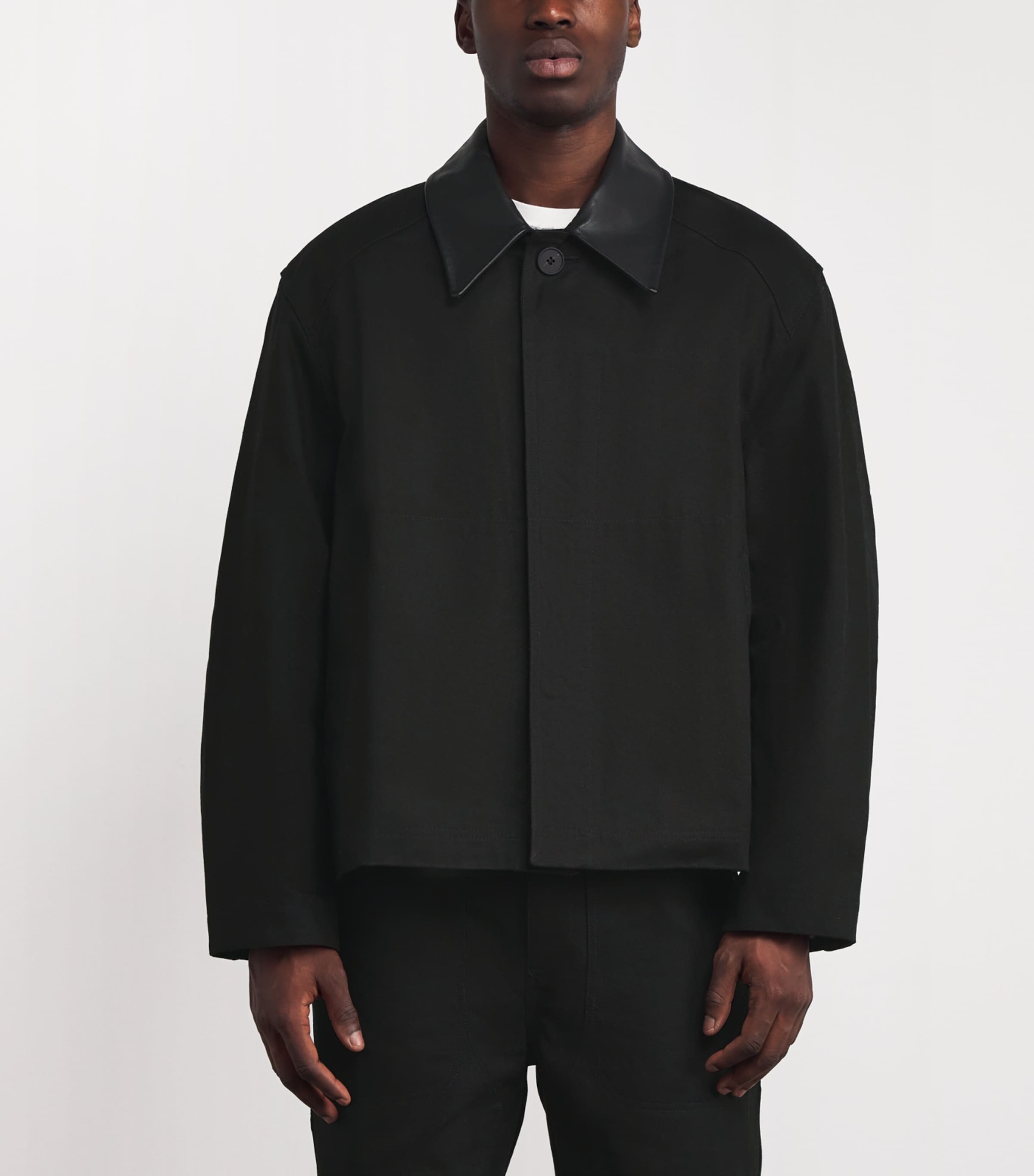 x Aaron Levine Cotton Canvas Dover Jacket BLACK Image 3