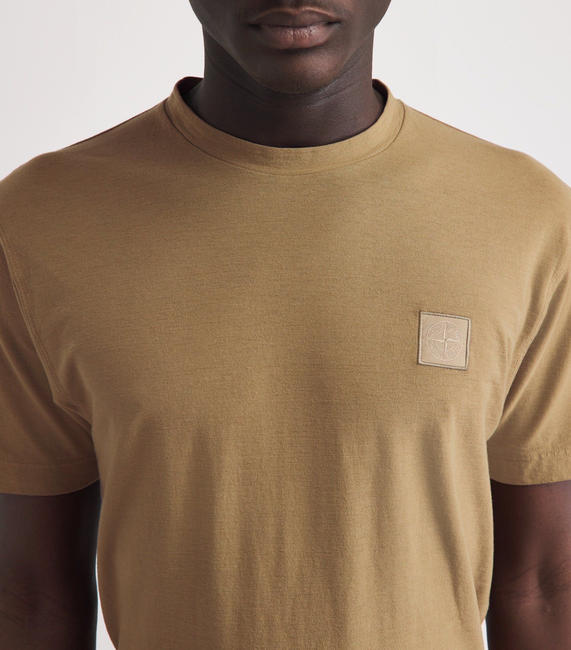 Stone Island Mens Organic Cotton Ghost T-Shirt Image 3