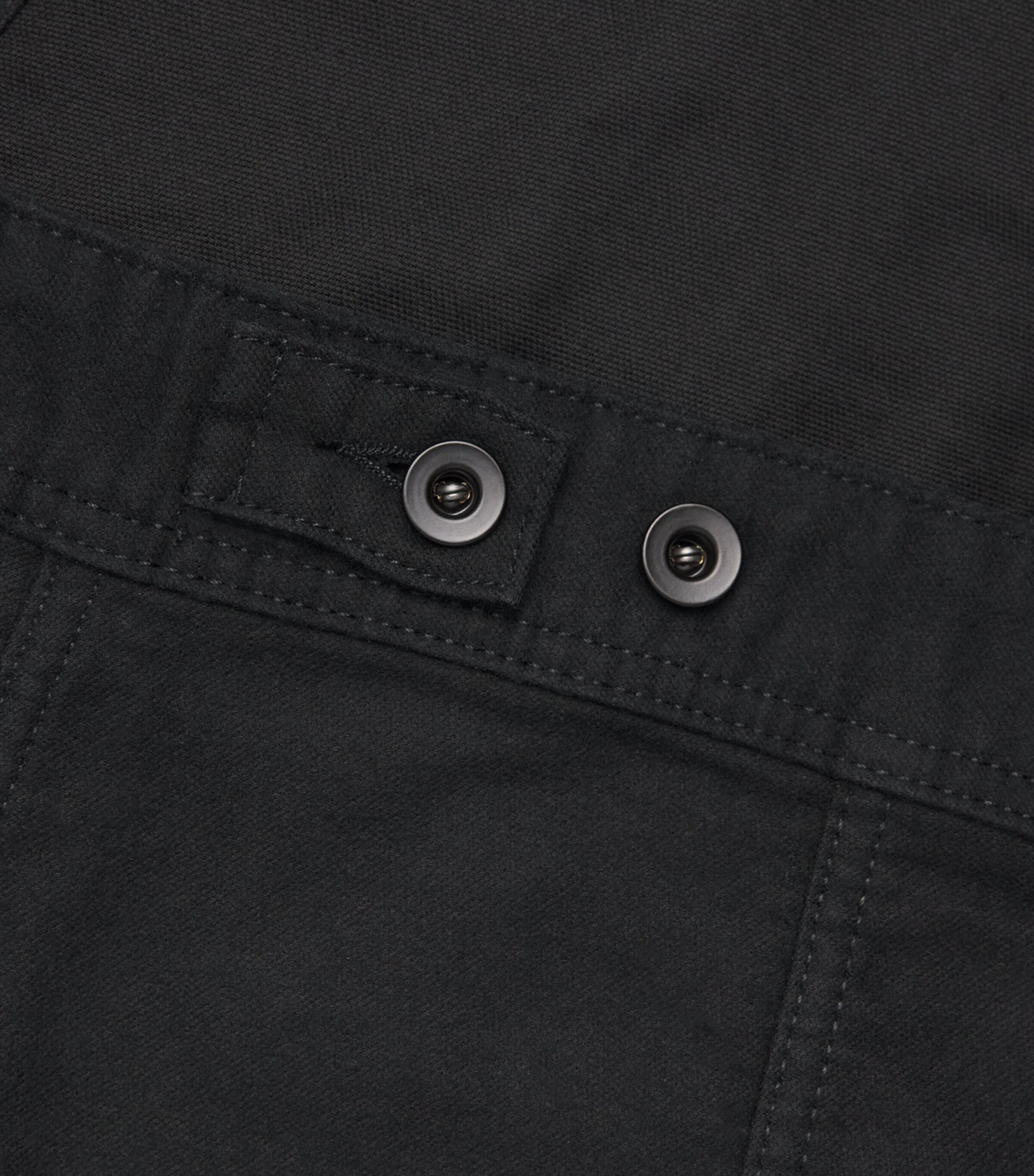 Studio Nicholson Mens Moleskin Derby Jacket Black Image 6