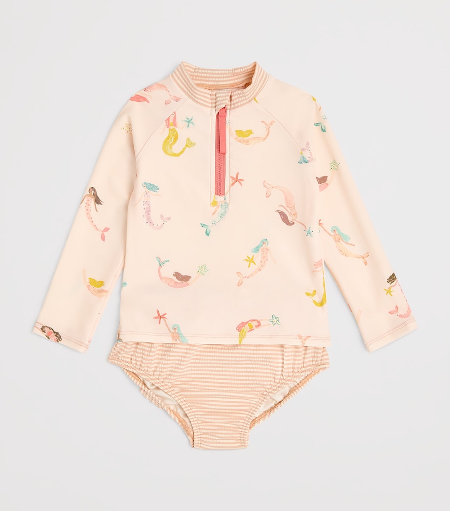 Rash Guard Top and Bloomers Swim Set (6-24 Months) MERMAID MELODY Image 3