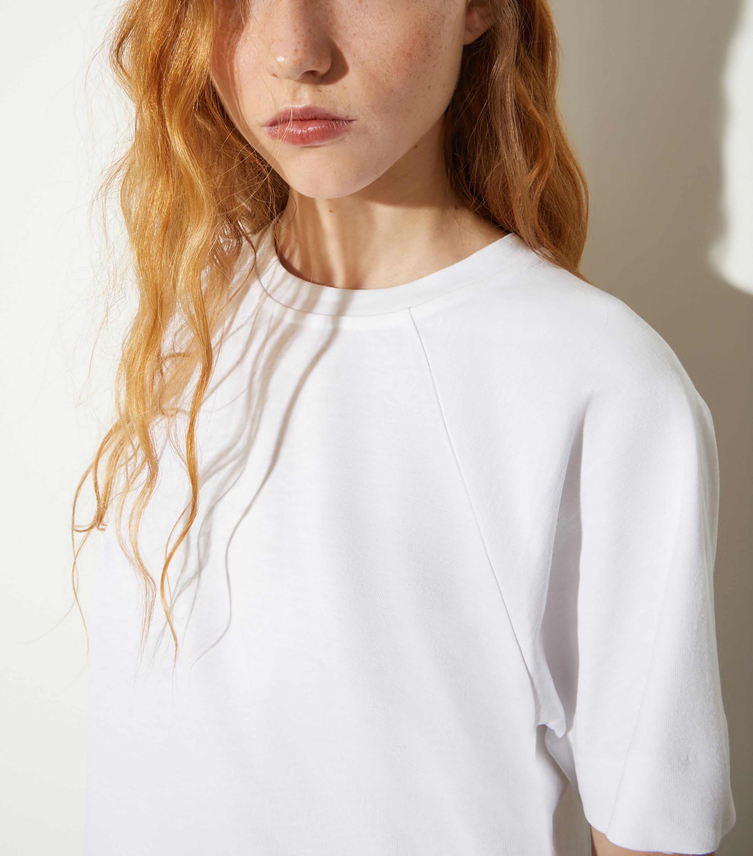 MAX&Co. Womens Cotton-Linen T-Shirt Optical White Image 5
