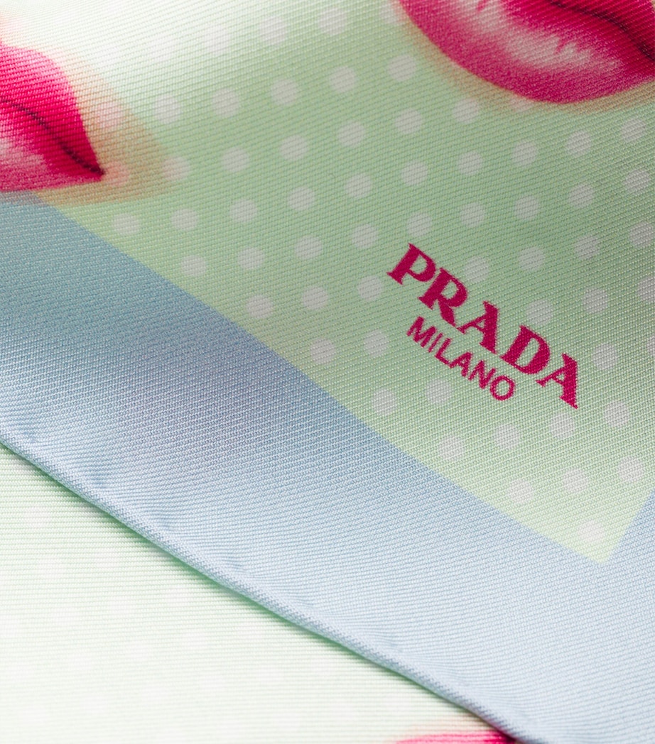 Prada Silk Twill Printed Scarf Image 2