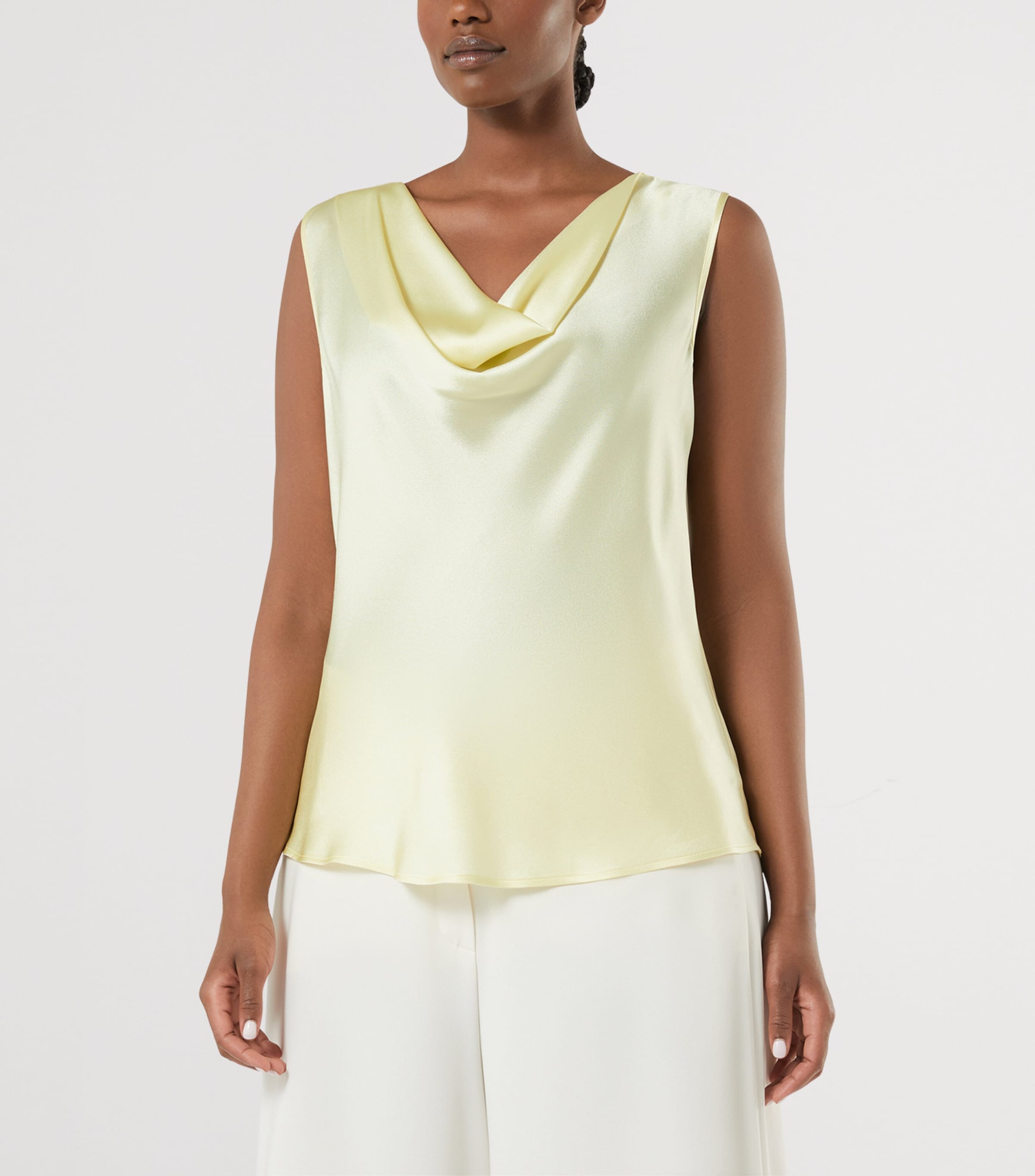 Satin Barolo Top LIGHT YELLOW Image 2