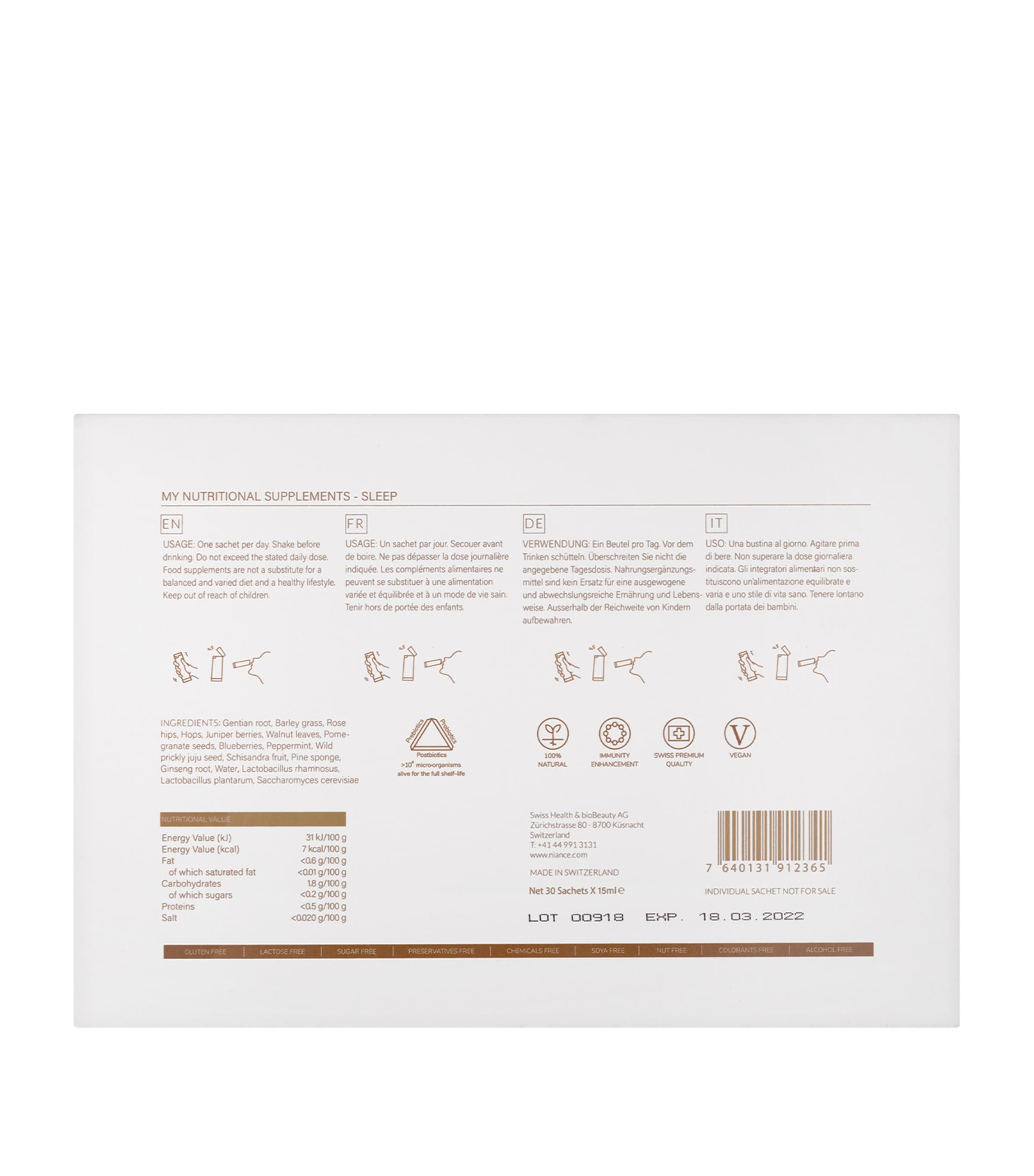 GENR8 BIOTIC Nutritional Supplements SLEEP NO COLOUR Image 3