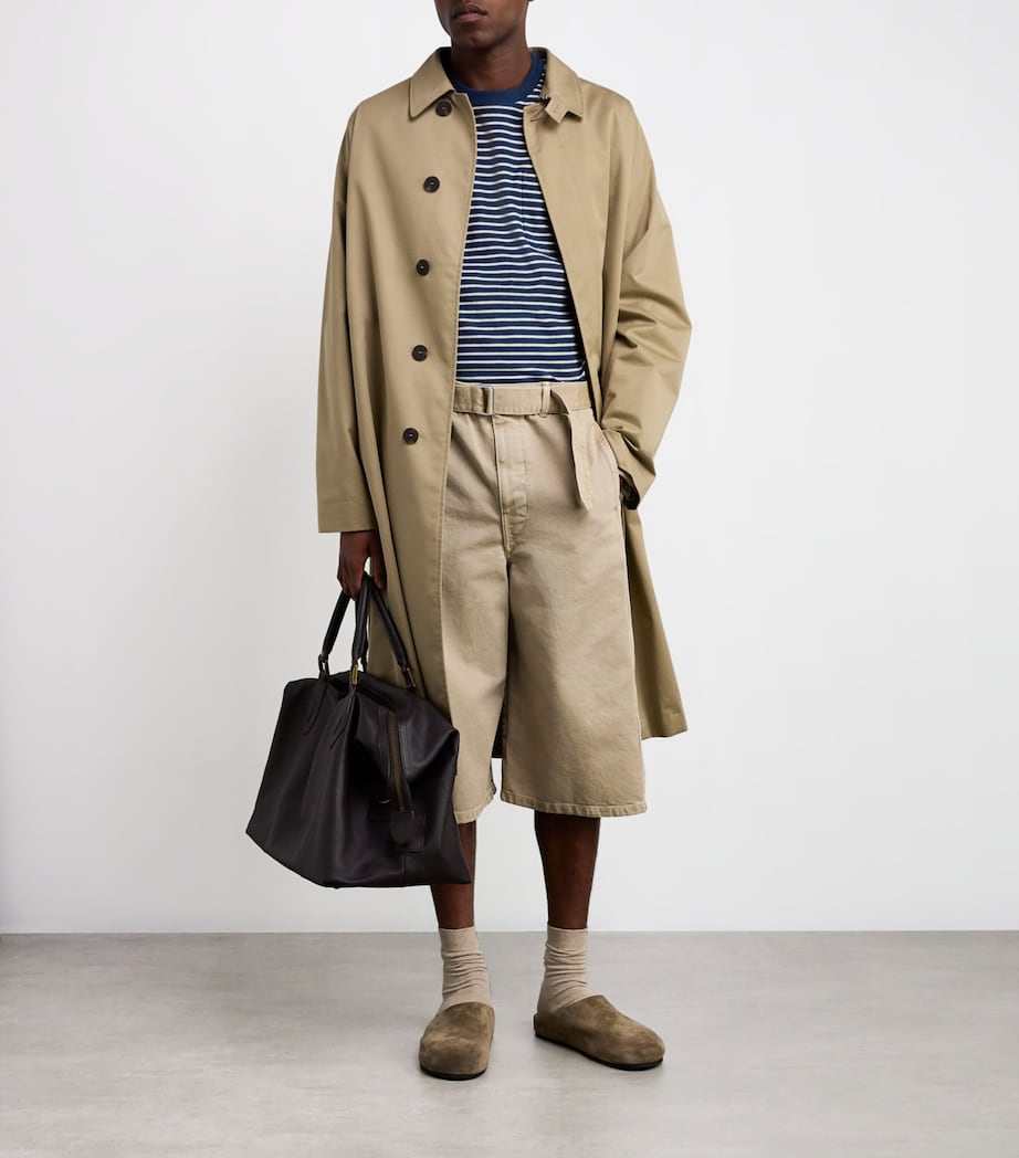 Cotton Frensham Stripe T-Shirt DARK DENIM Image 2