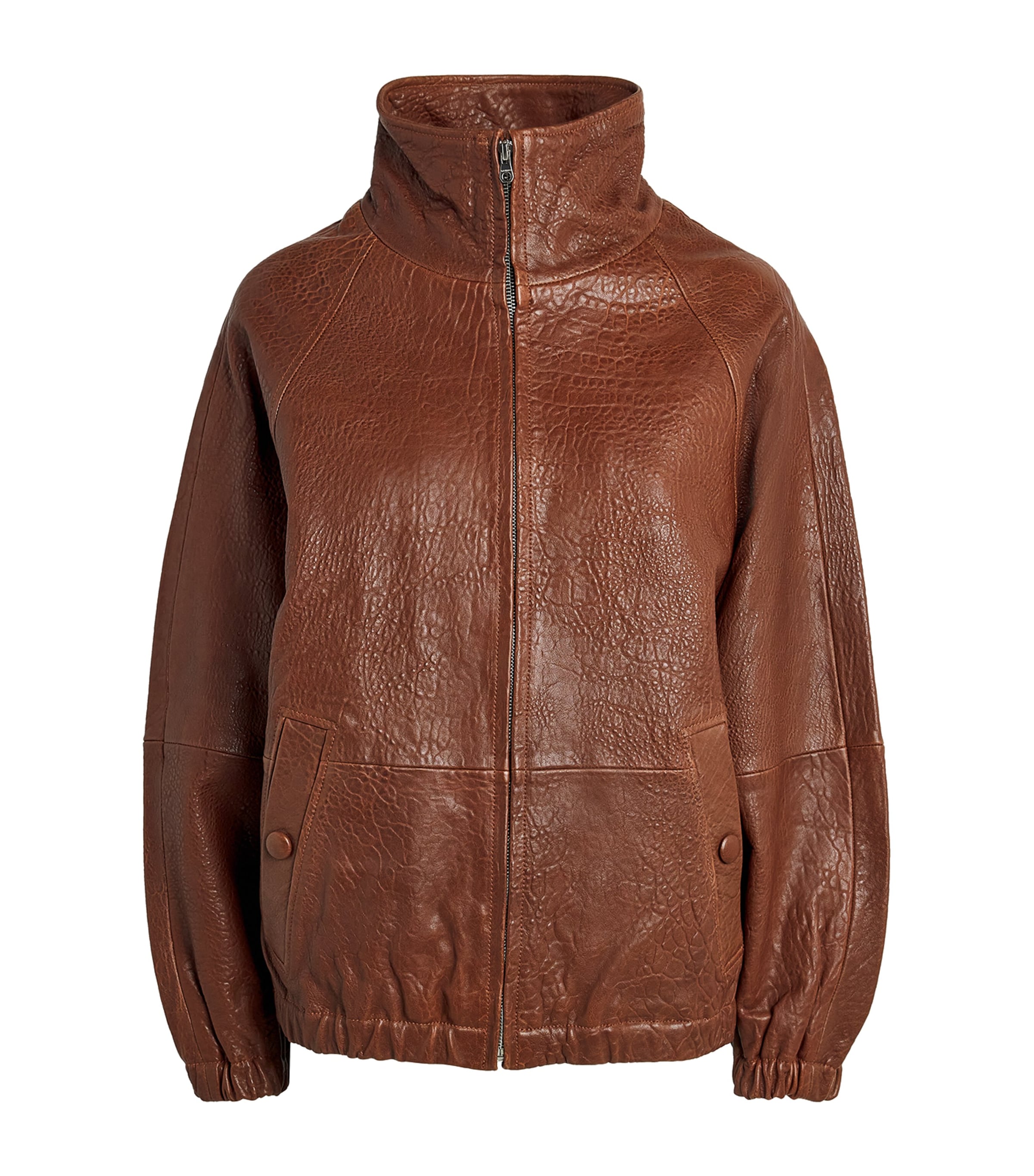 Sandro Paris Oversized Leather Jacket | Harrods UK